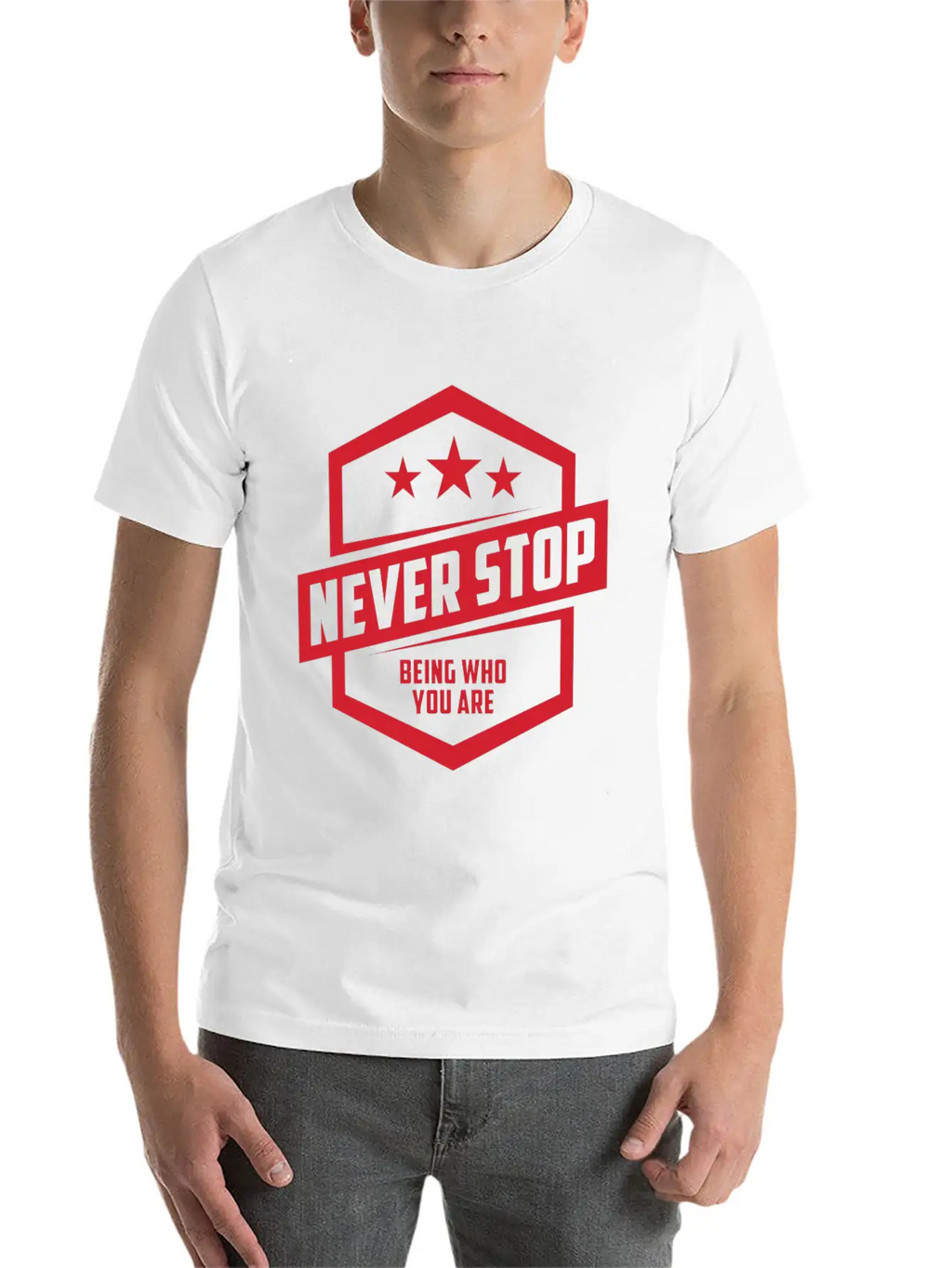 Never Stop Being Who You Are | Be Proud Classic Cotton Tee – Unisex Comfort For Any Season