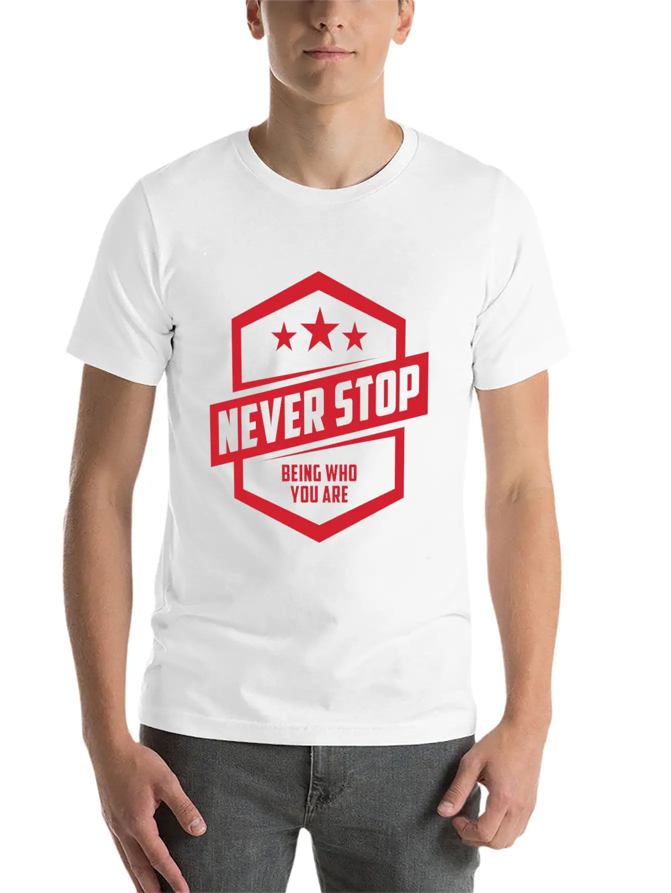 Never Stop Being Who You Are | Be Proud Classic Cotton Tee – Unisex Comfort For Any Season