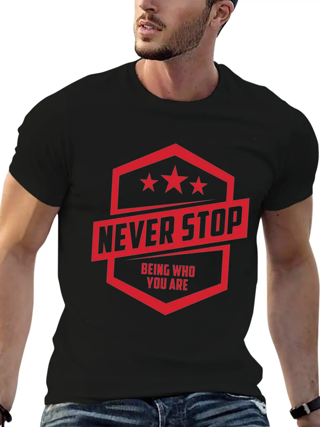 Never Stop Being Who You Are | Be Proud Classic Cotton Tee – Unisex Comfort For Any Season