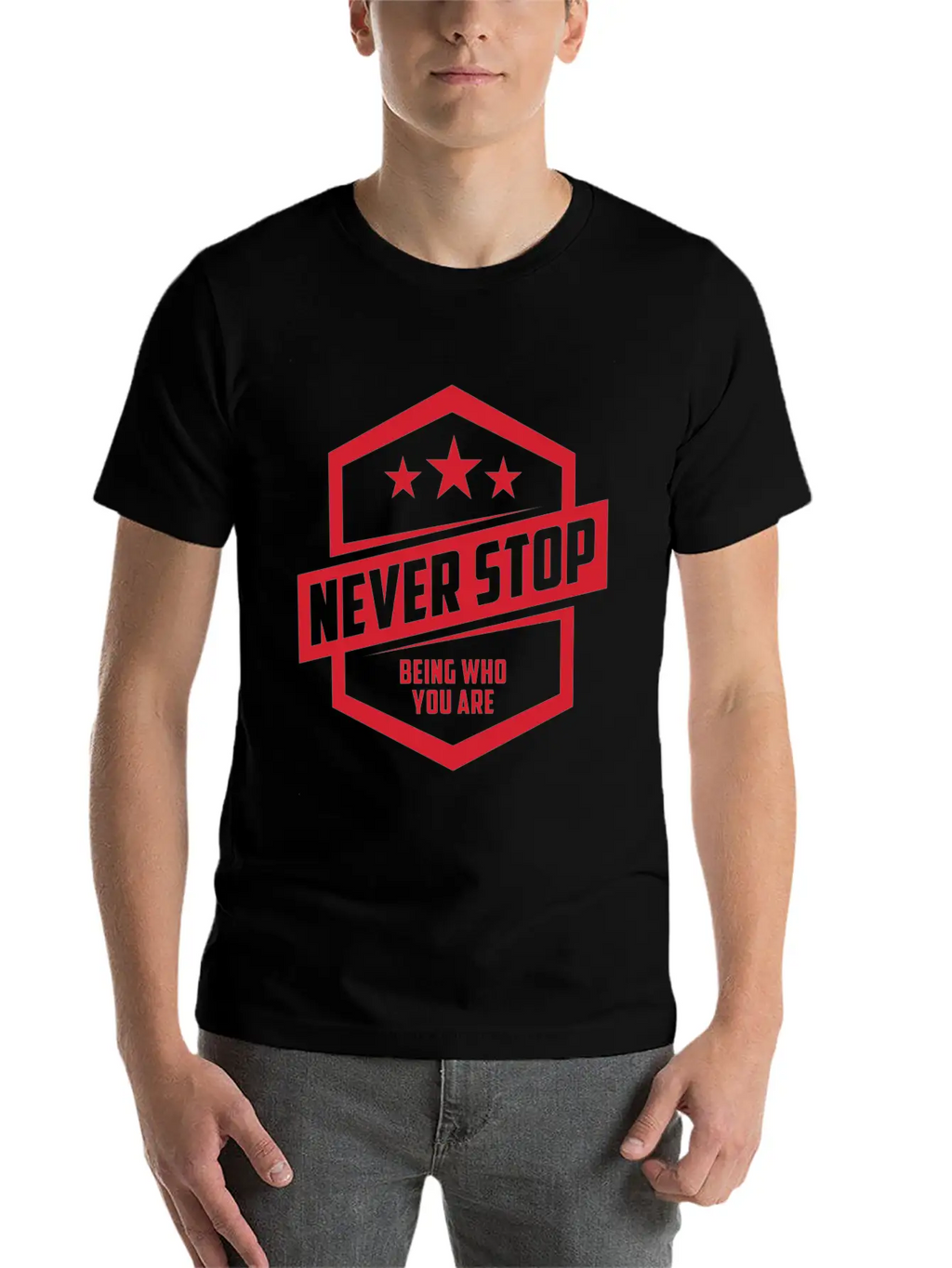 Never Stop Being Who You Are | Be Proud Classic Cotton Tee – Unisex Comfort For Any Season