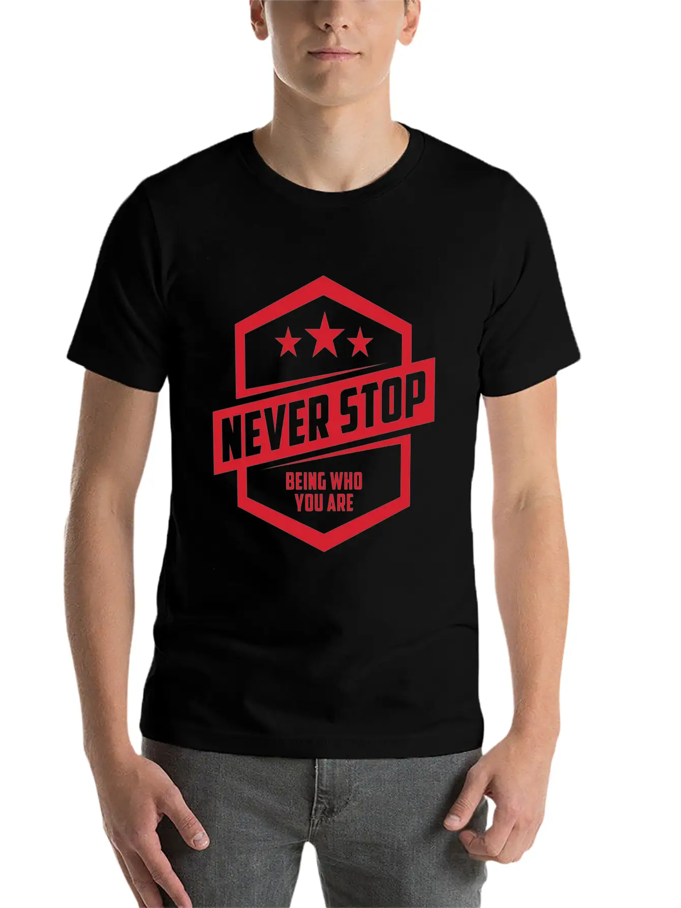 Never Stop Being Who You Are | Be Proud Classic Cotton Tee – Unisex Comfort For Any Season
