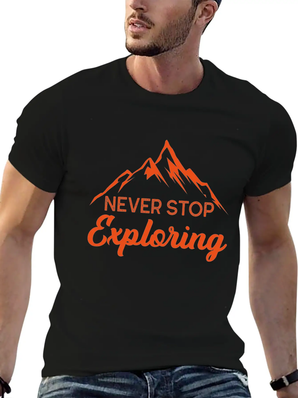 Never Stop Exploring Gift Nature Planet Forest Unisex Casual T-Shirt – Clean Design For Daily Comfort