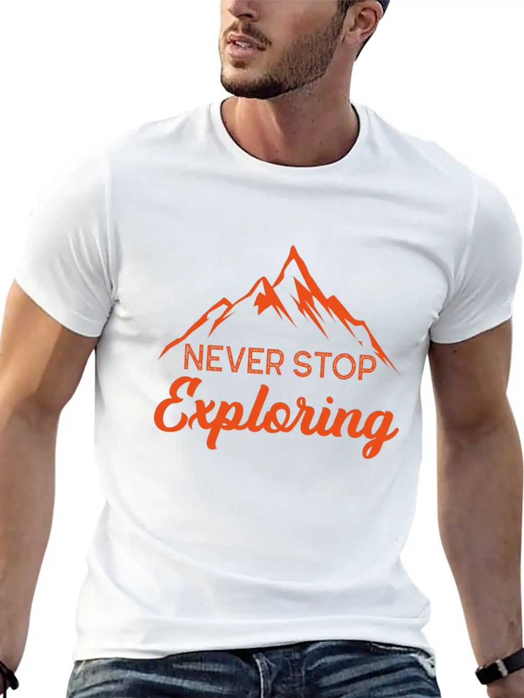 Never Stop Exploring Gift Nature Planet Forest Unisex Casual T-Shirt – Clean Design For Daily Comfort
