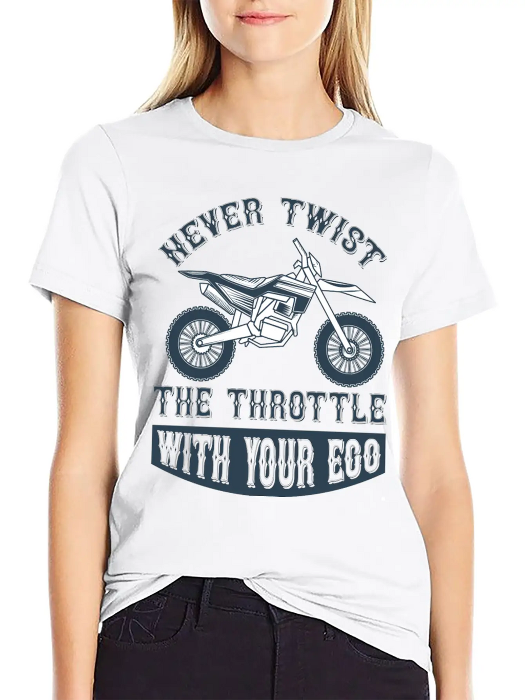 Never Twist The Trothttle With Your Ego Timeless Short Sleeve Tee – Comfy And Minimalist Design
