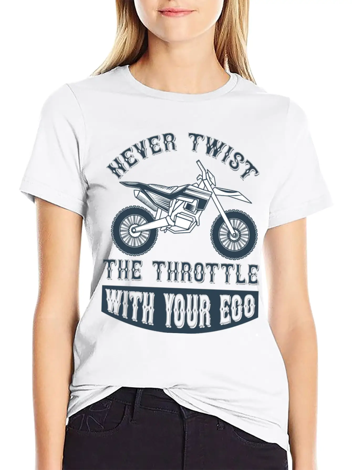 Never Twist The Trothttle With Your Ego Timeless Short Sleeve Tee – Comfy And Minimalist Design