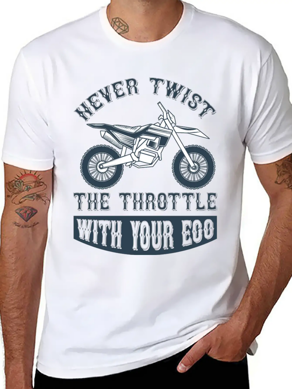 Never Twist The Trothttle With Your Ego Timeless Short Sleeve Tee – Comfy And Minimalist Design