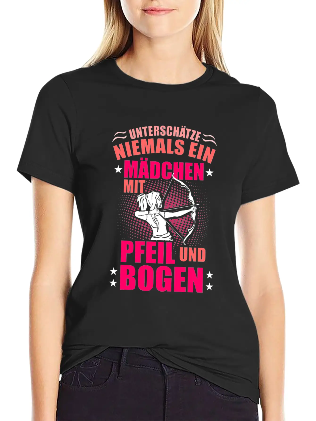 Never Underestimate A Girl Archery Breathable Soft Cotton T-Shirt – Timeless Casual Look