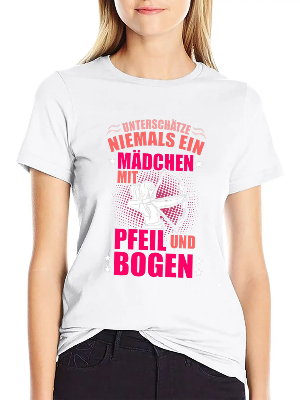 Never Underestimate A Girl Archery Breathable Soft Cotton T-Shirt – Timeless Casual Look