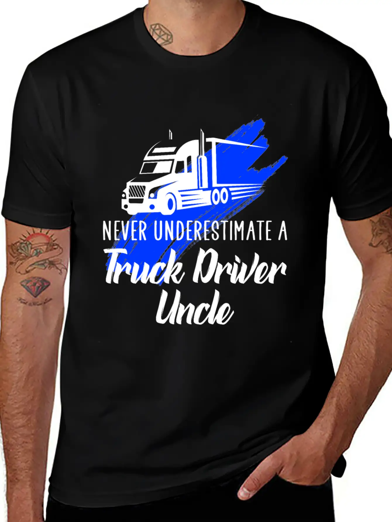 Never Underestimate A Truck Driver Timeless Short Sleeve Tee – Comfy And Minimalist Design