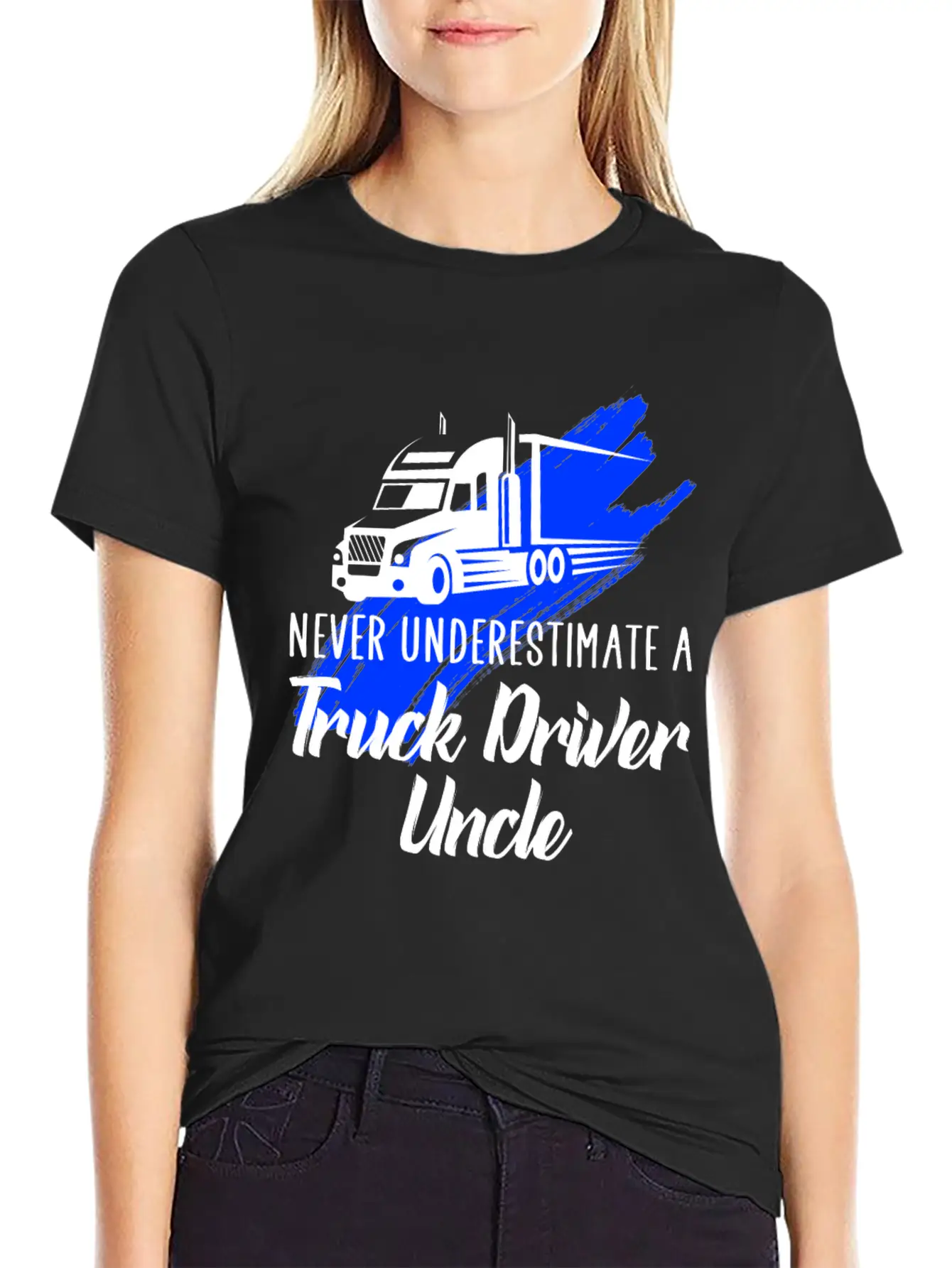 Never Underestimate A Truck Driver Timeless Short Sleeve Tee – Comfy And Minimalist Design