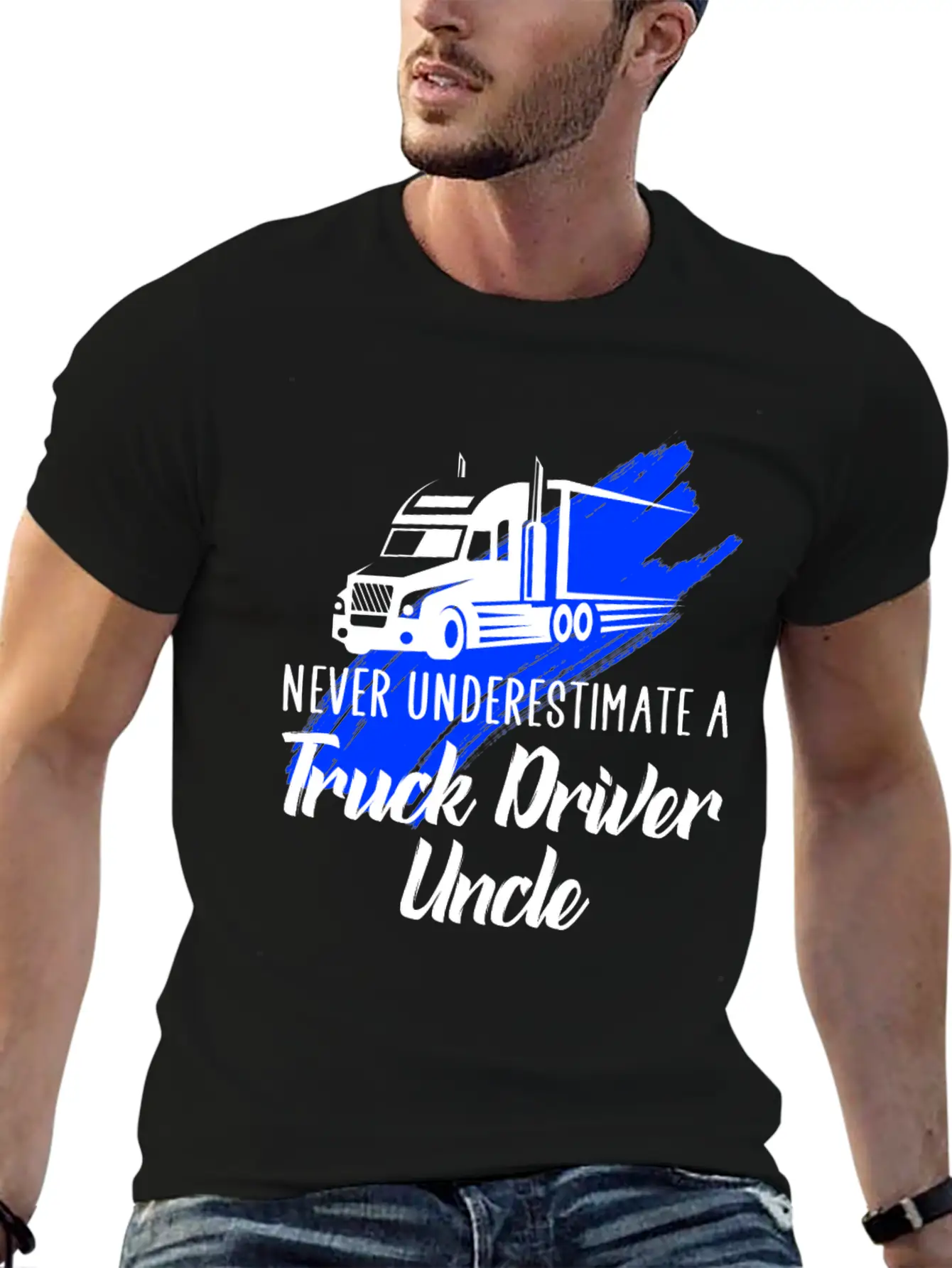 Never Underestimate A Truck Driver Timeless Short Sleeve Tee – Comfy And Minimalist Design