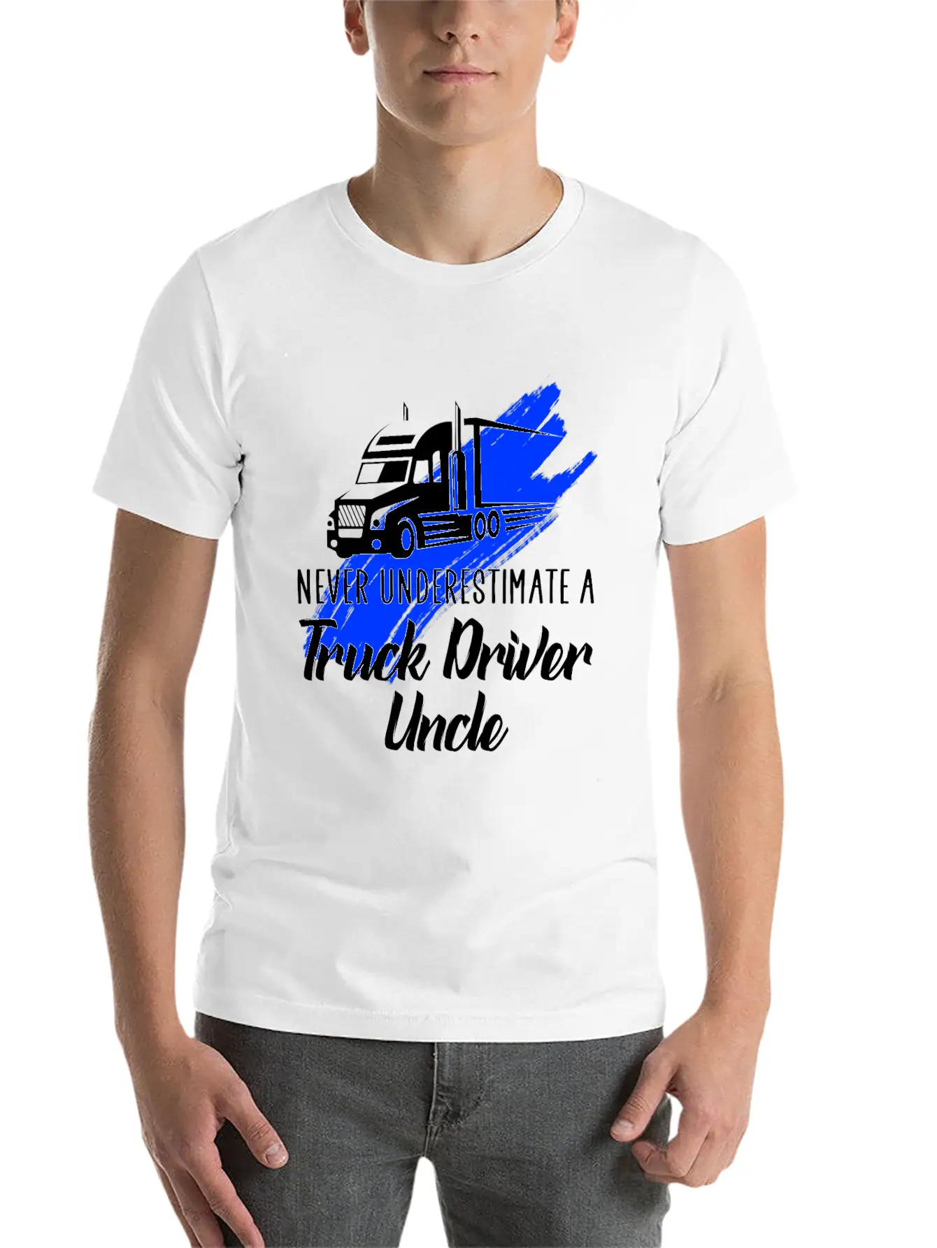 Never Underestimate A Truck Driver Timeless Short Sleeve Tee – Comfy And Minimalist Design