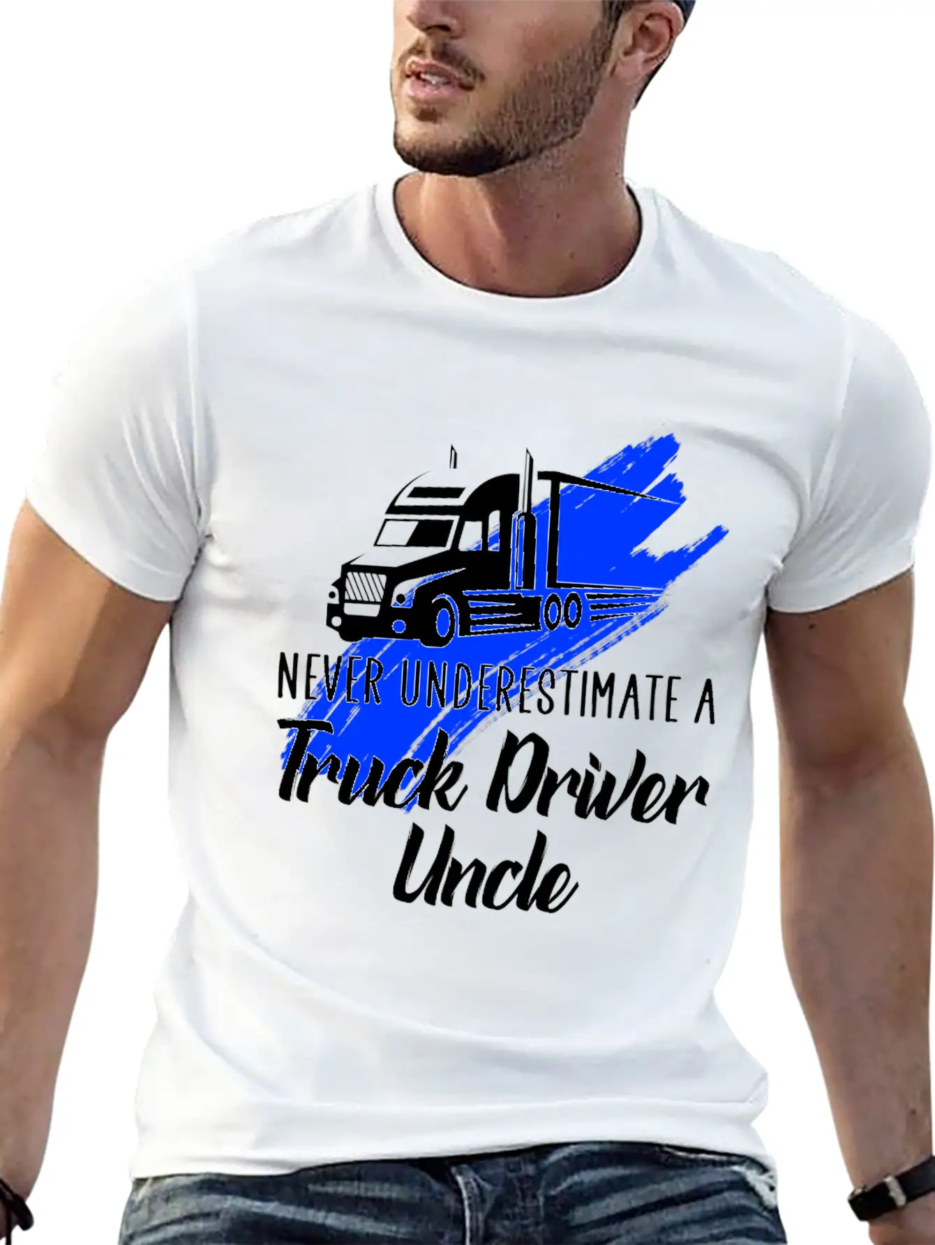 Never Underestimate A Truck Driver Timeless Short Sleeve Tee – Comfy And Minimalist Design