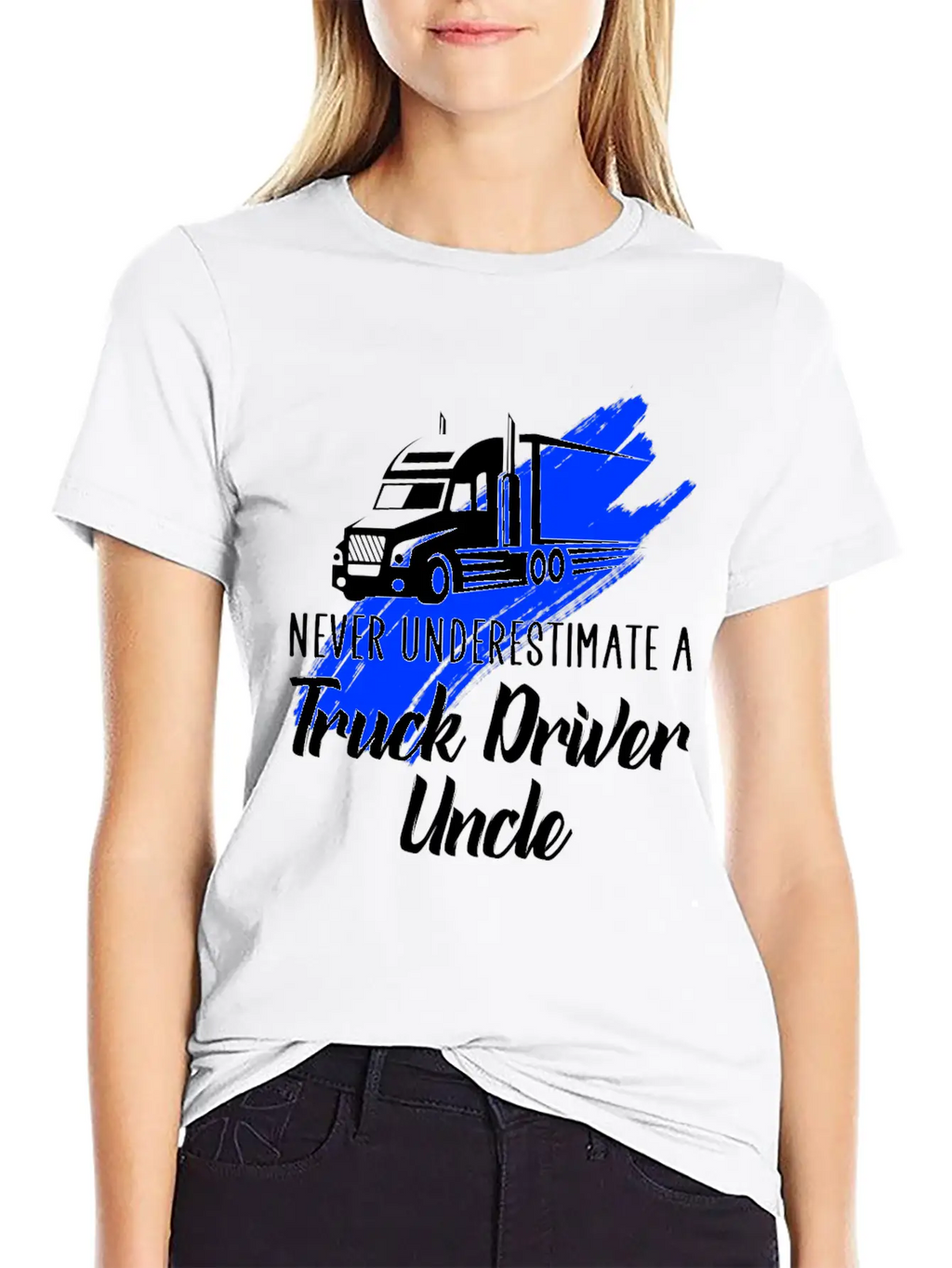 Never Underestimate A Truck Driver Timeless Short Sleeve Tee – Comfy And Minimalist Design