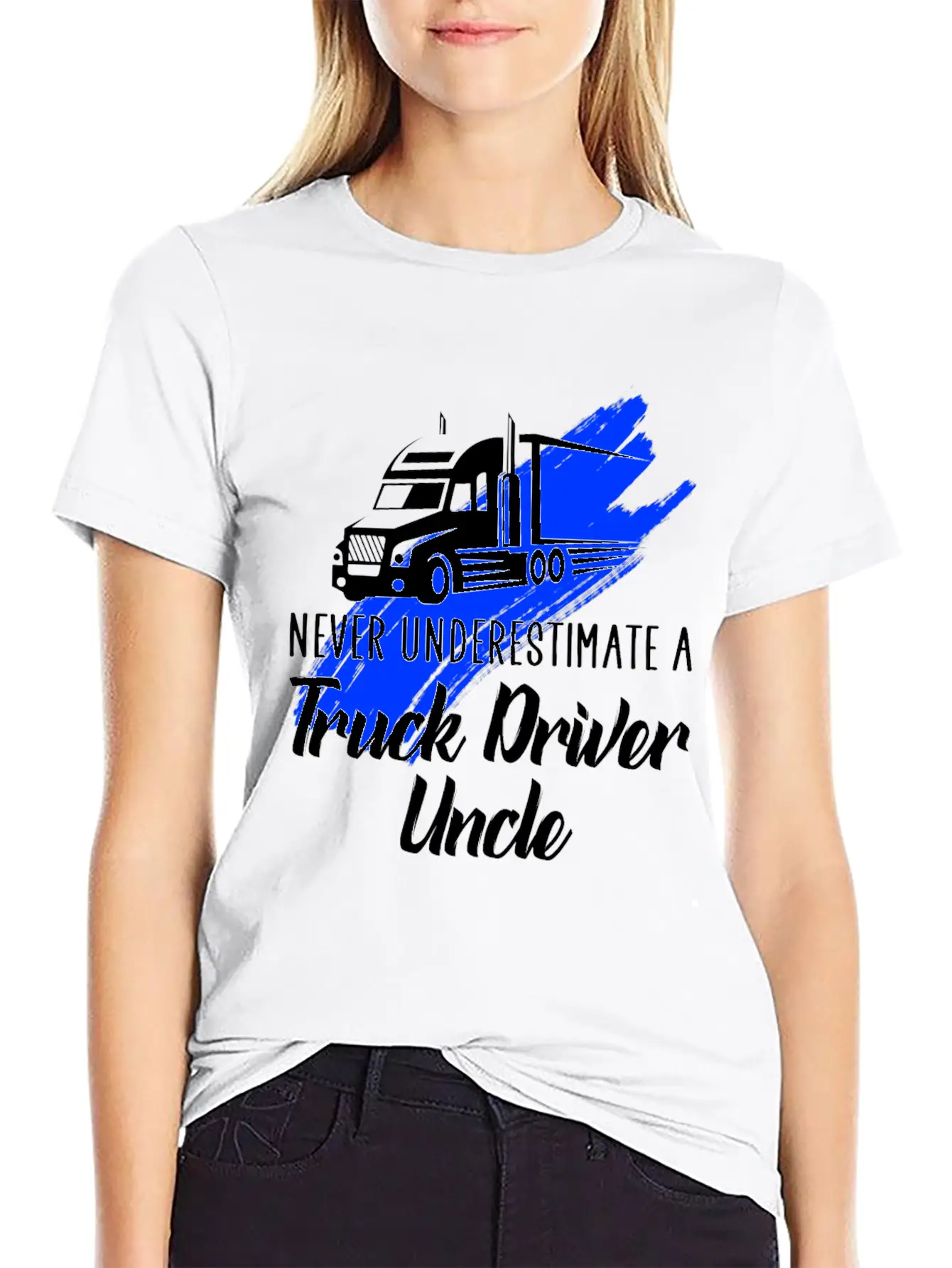 Never Underestimate A Truck Driver Timeless Short Sleeve Tee – Comfy And Minimalist Design