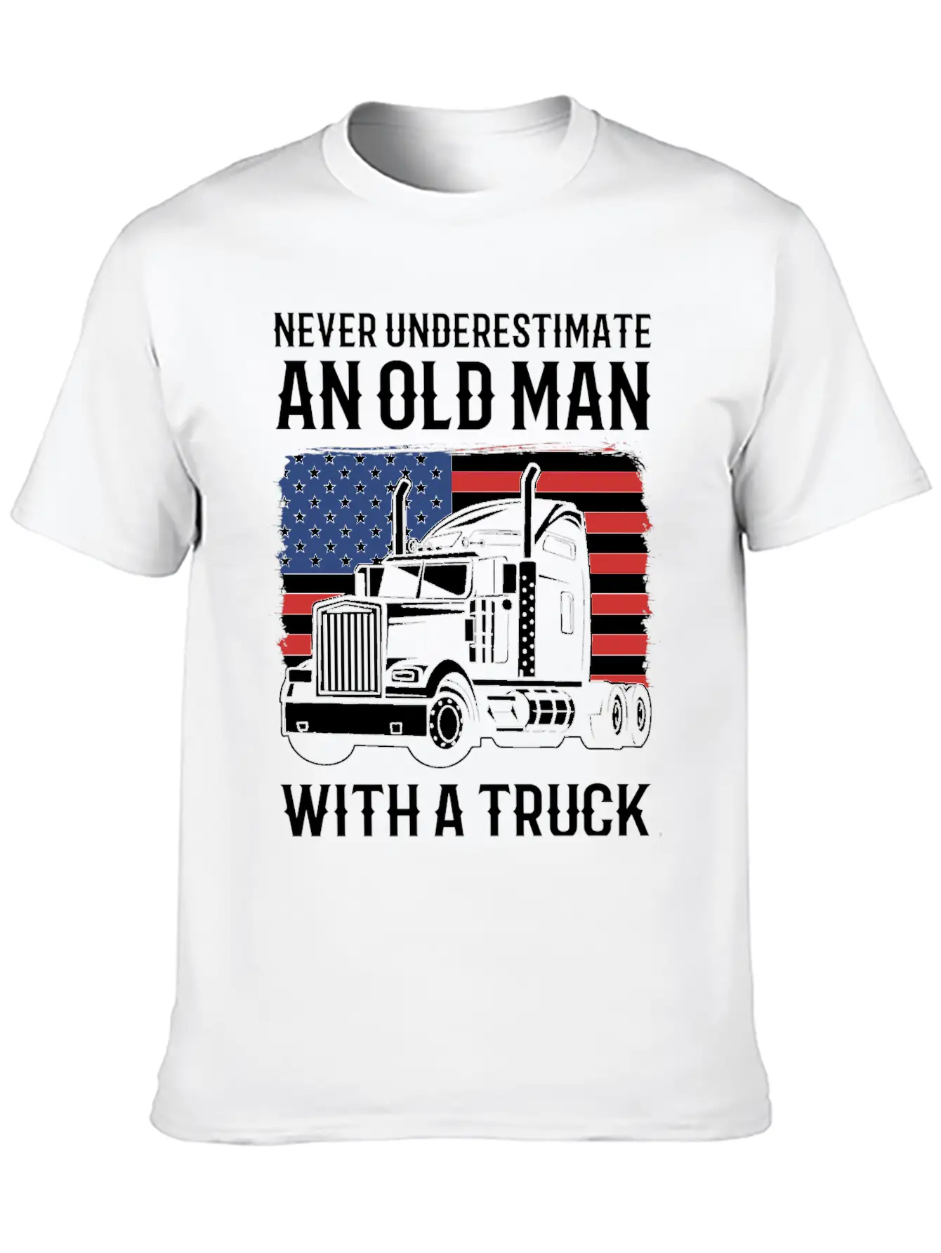 Never Underestimate An Old Man With A Truck Driver Classic Cotton Tee – Unisex Comfort For Any Season