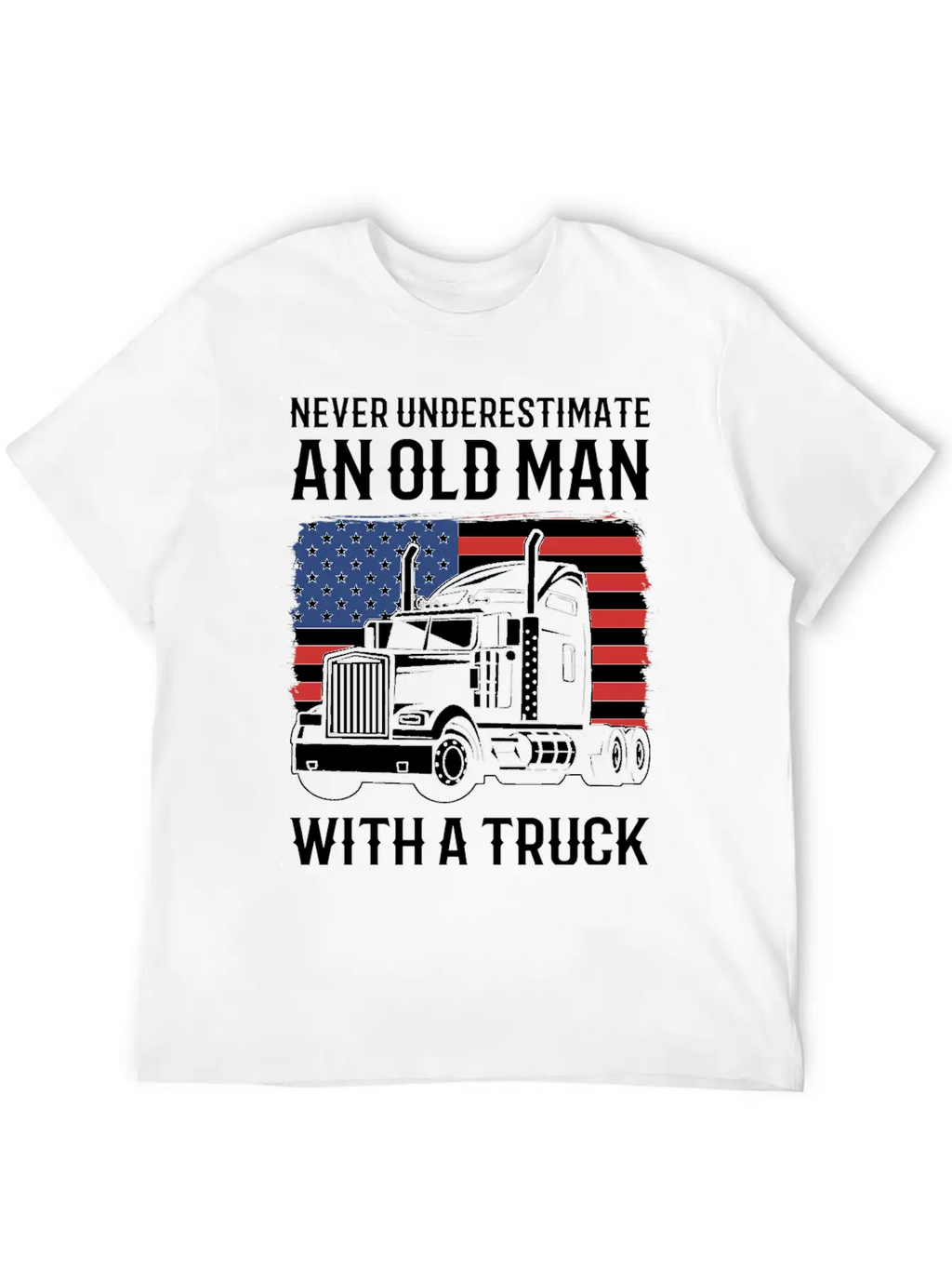 Never Underestimate An Old Man With A Truck Driver Classic Cotton Tee – Unisex Comfort For Any Season
