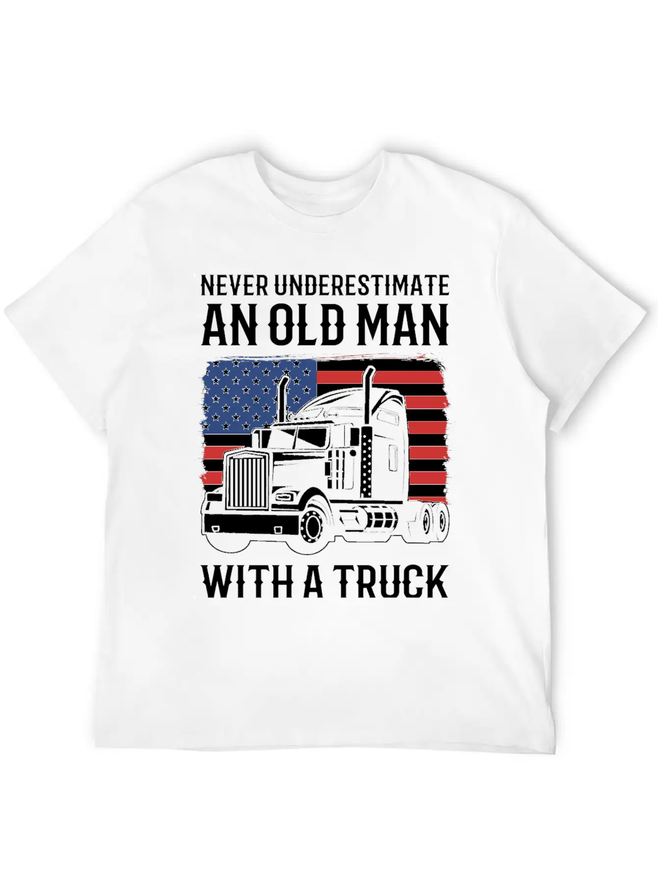 Never Underestimate An Old Man With A Truck Driver Classic Cotton Tee – Unisex Comfort For Any Season