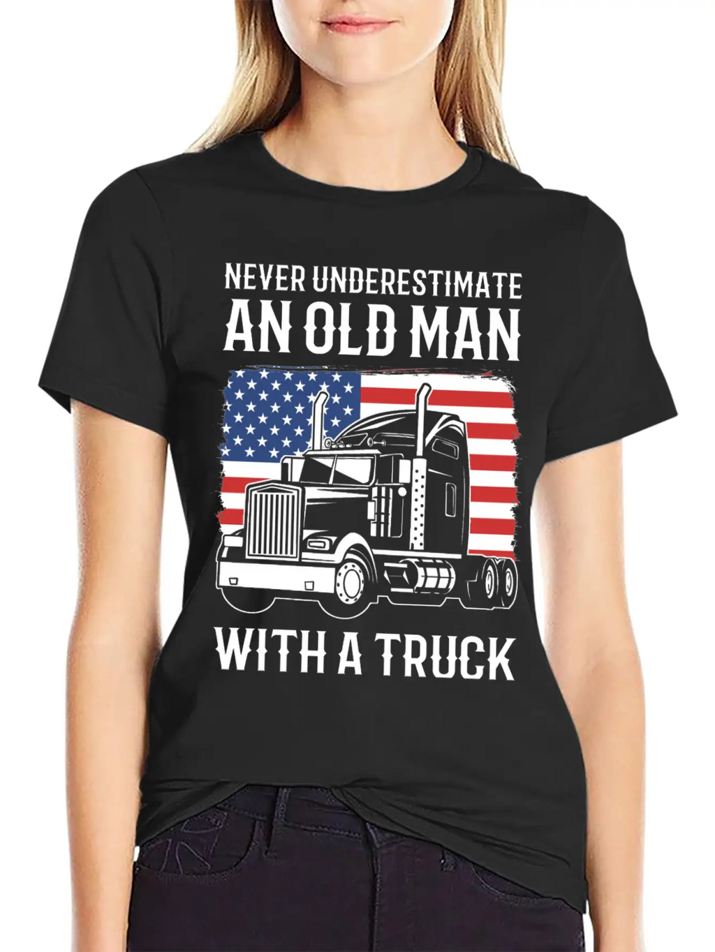 Never Underestimate An Old Man With A Truck Driver Classic Cotton Tee – Unisex Comfort For Any Season