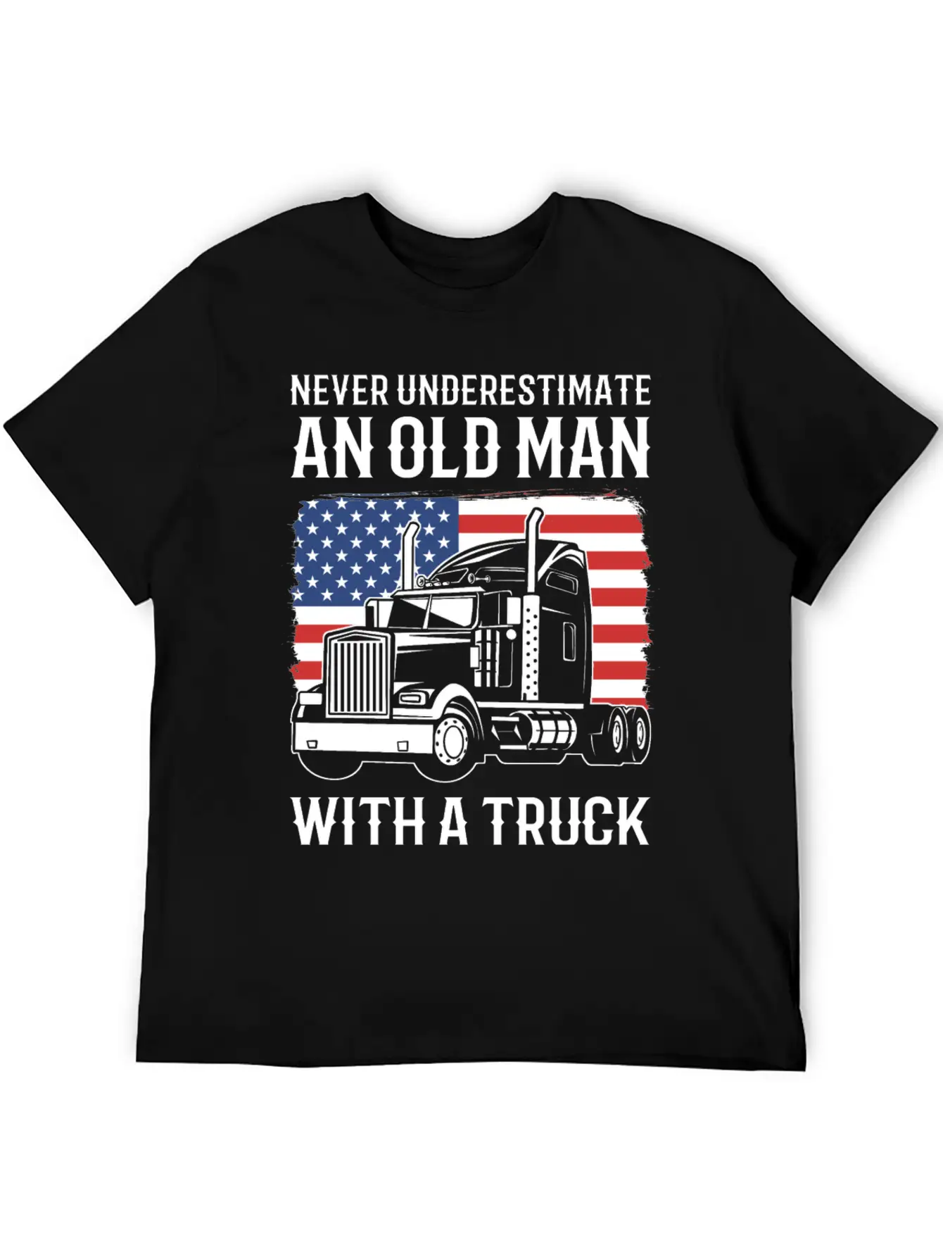 Never Underestimate An Old Man With A Truck Driver Classic Cotton Tee – Unisex Comfort For Any Season