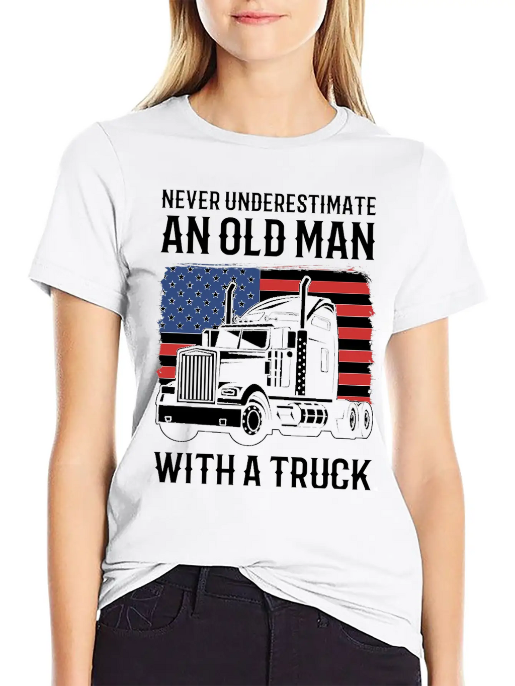 Never Underestimate An Old Man With A Truck Driver Classic Cotton Tee – Unisex Comfort For Any Season