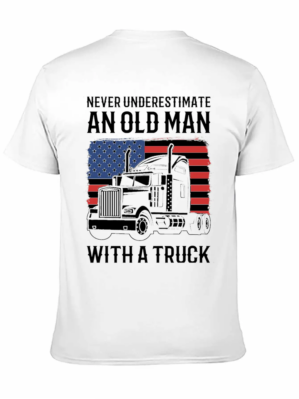 Never Underestimate An Old Man With A Truck Driver Classic Cotton Tee – Unisex Comfort For Any Season