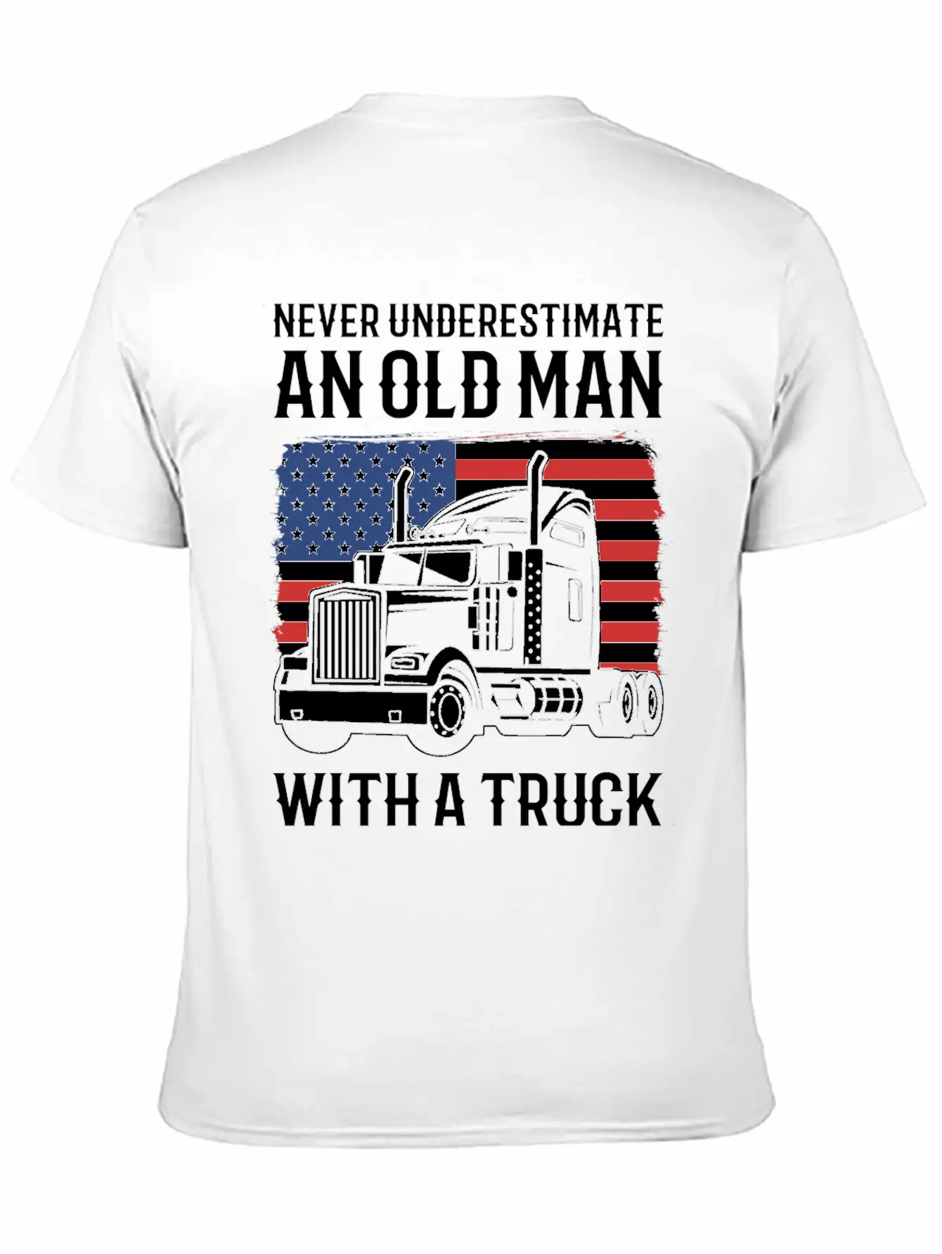 Never Underestimate An Old Man With A Truck Driver Classic Cotton Tee – Unisex Comfort For Any Season