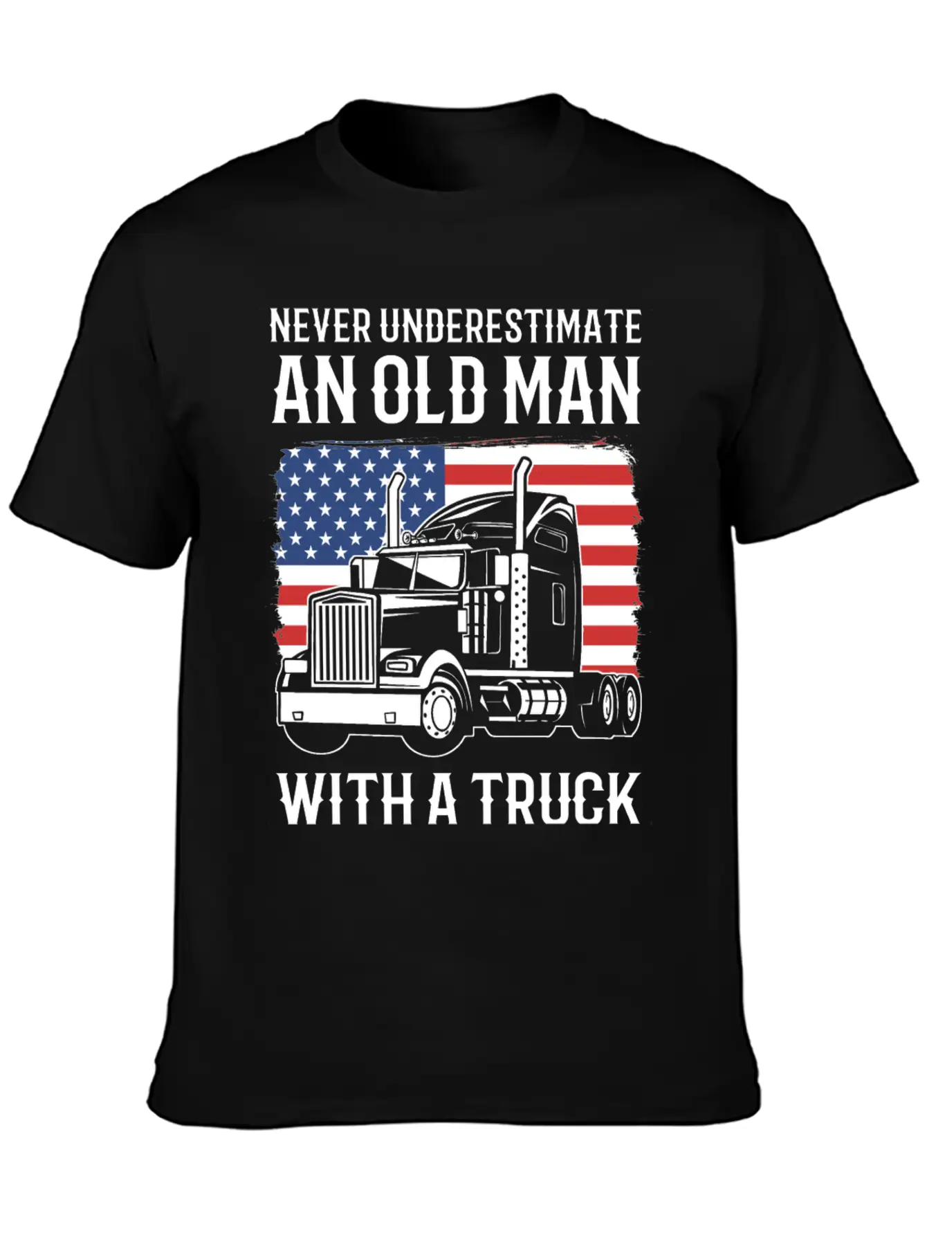 Never Underestimate An Old Man With A Truck Driver Classic Cotton Tee – Unisex Comfort For Any Season