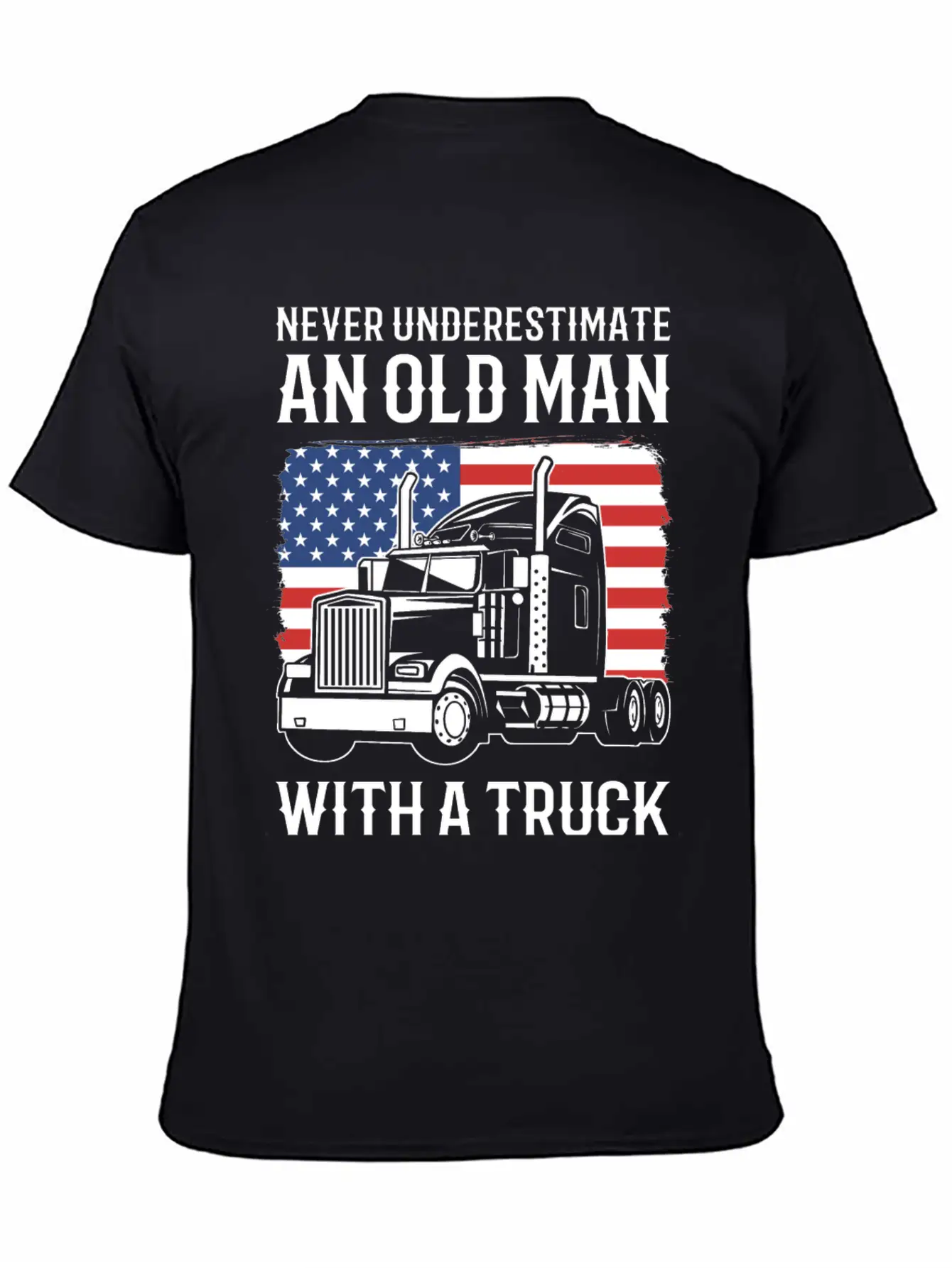 Never Underestimate An Old Man With A Truck Driver Classic Cotton Tee – Unisex Comfort For Any Season