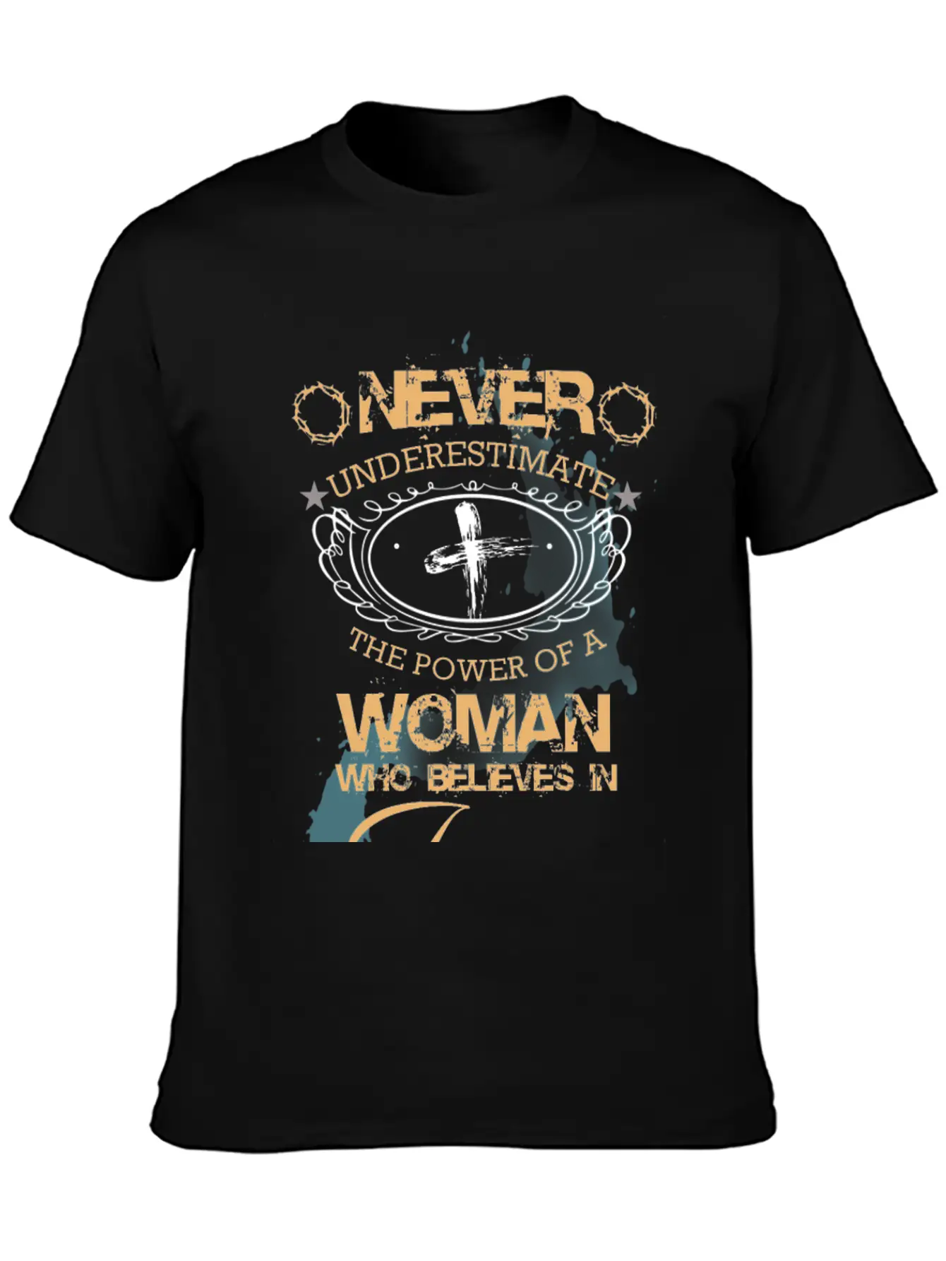 NEVER UNDERESTIMATE THE POWER OF THE WOMAN Classic Cotton Tee – Unisex Comfort For Any Season