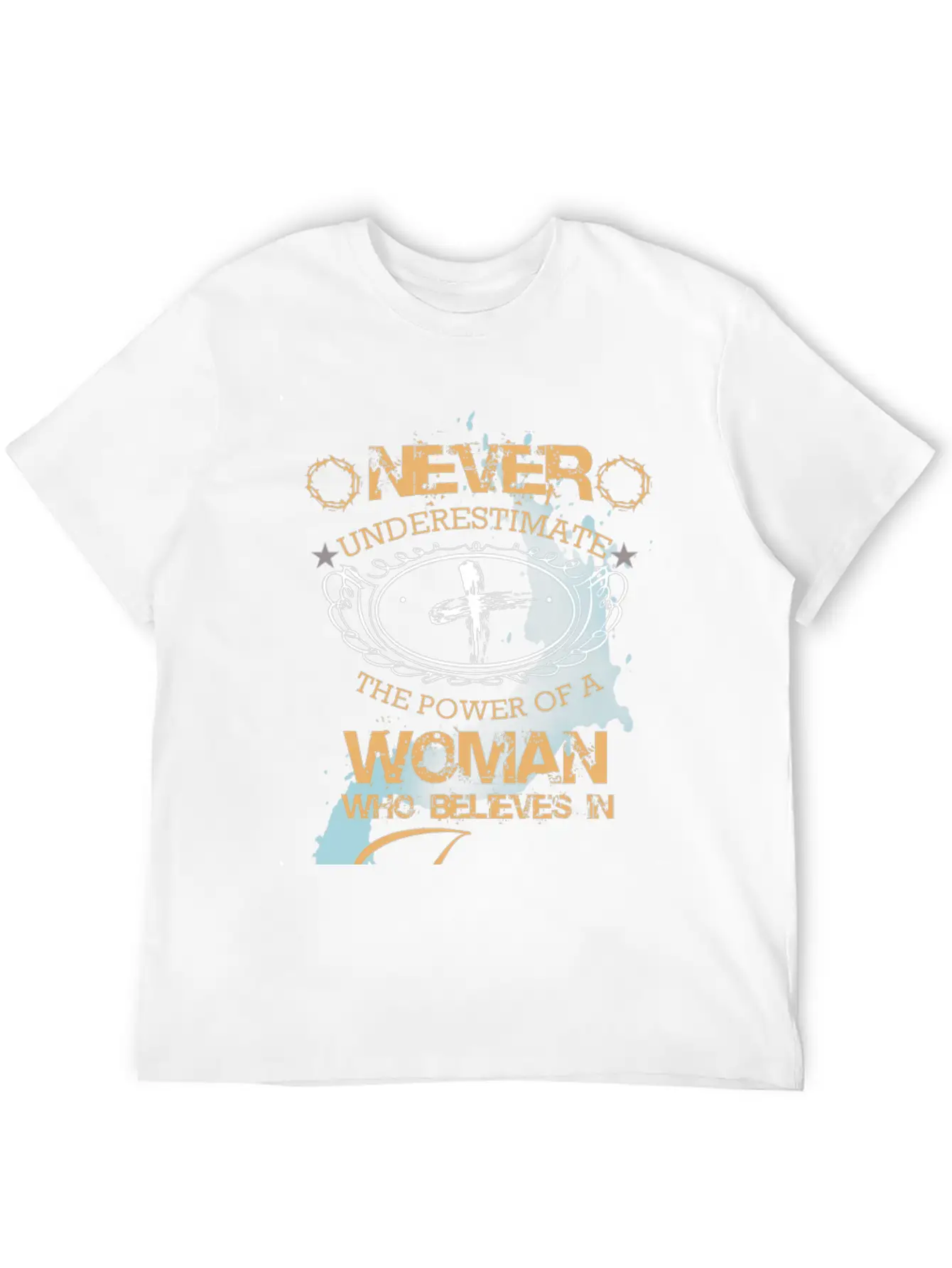 NEVER UNDERESTIMATE THE POWER OF THE WOMAN Classic Cotton Tee – Unisex Comfort For Any Season