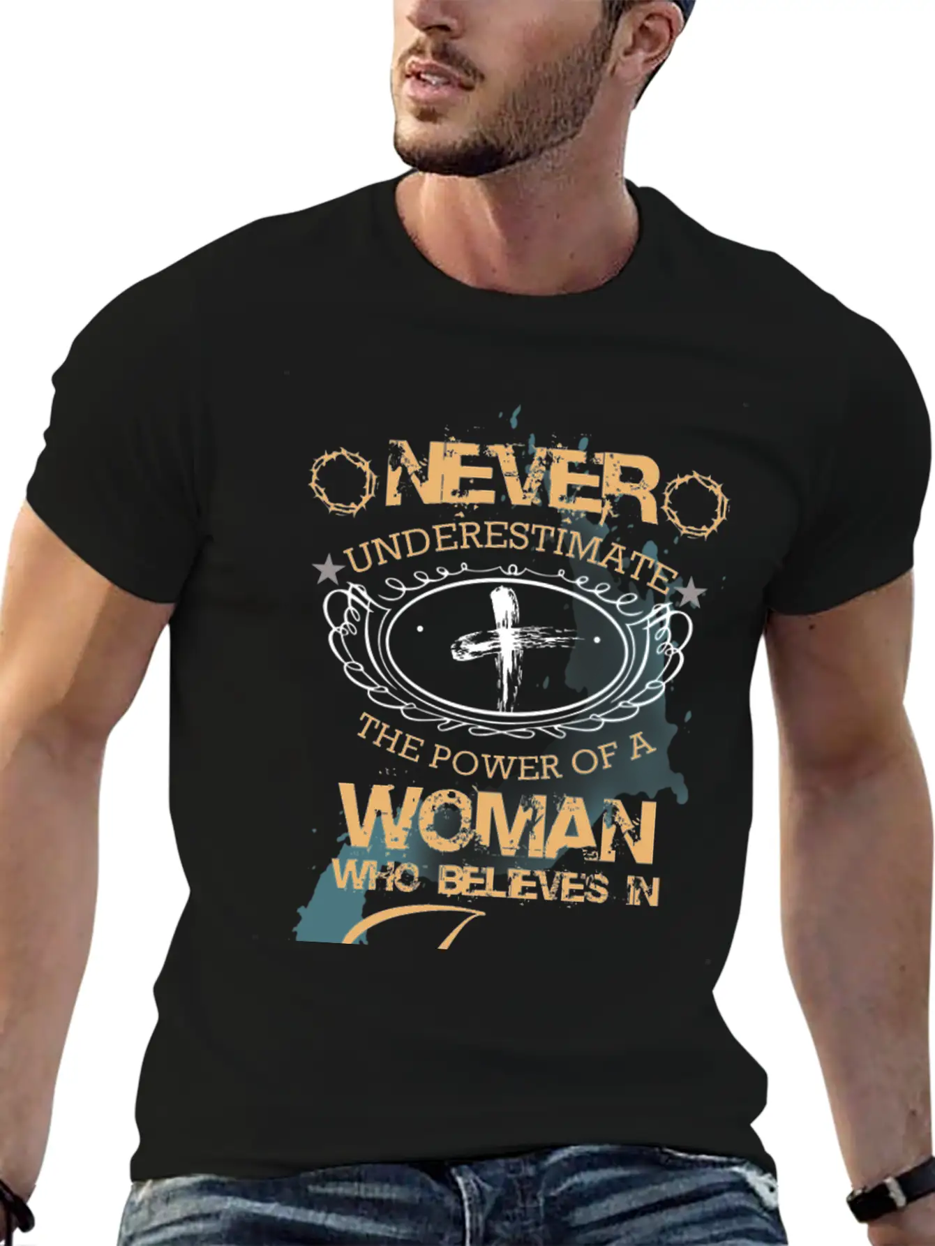 NEVER UNDERESTIMATE THE POWER OF THE WOMAN Classic Cotton Tee – Unisex Comfort For Any Season