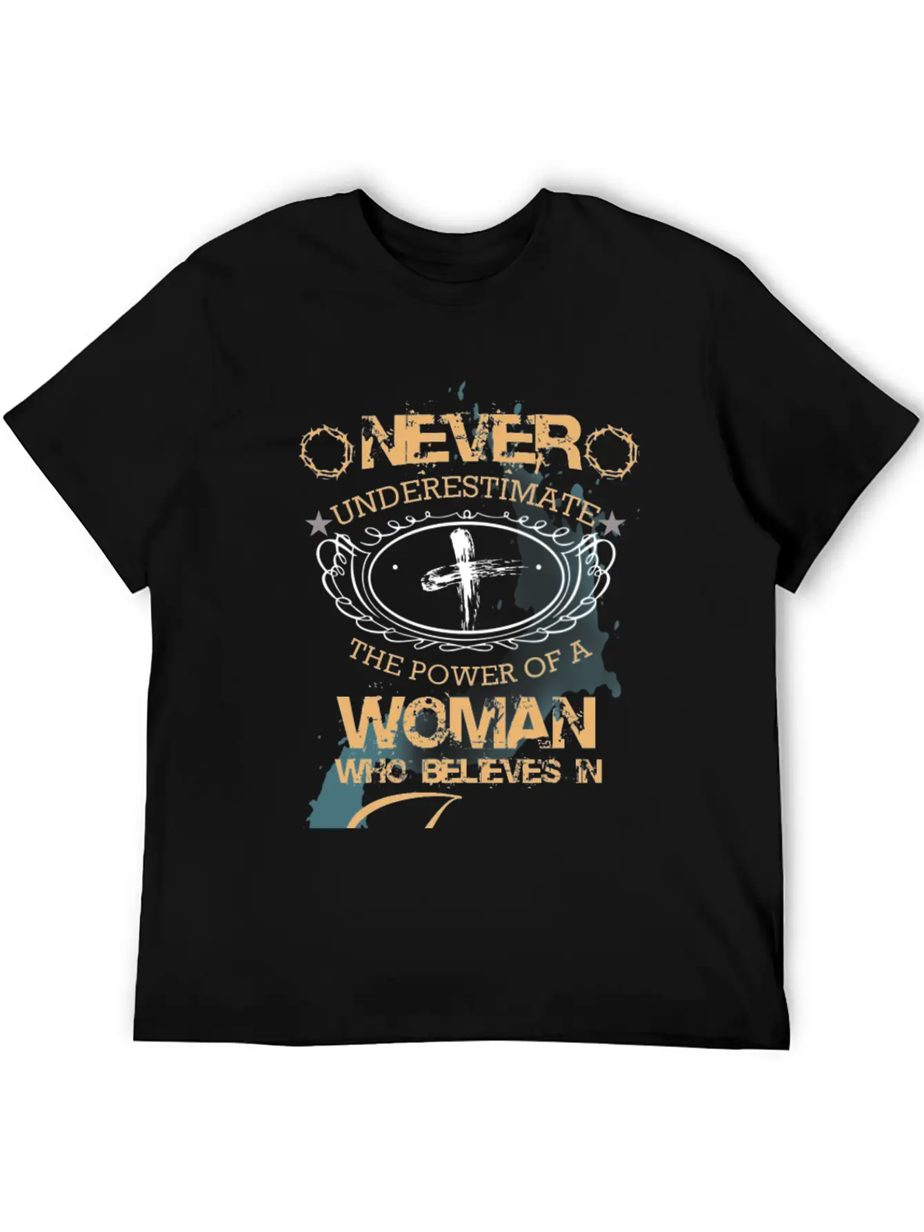 NEVER UNDERESTIMATE THE POWER OF THE WOMAN Classic Cotton Tee – Unisex Comfort For Any Season