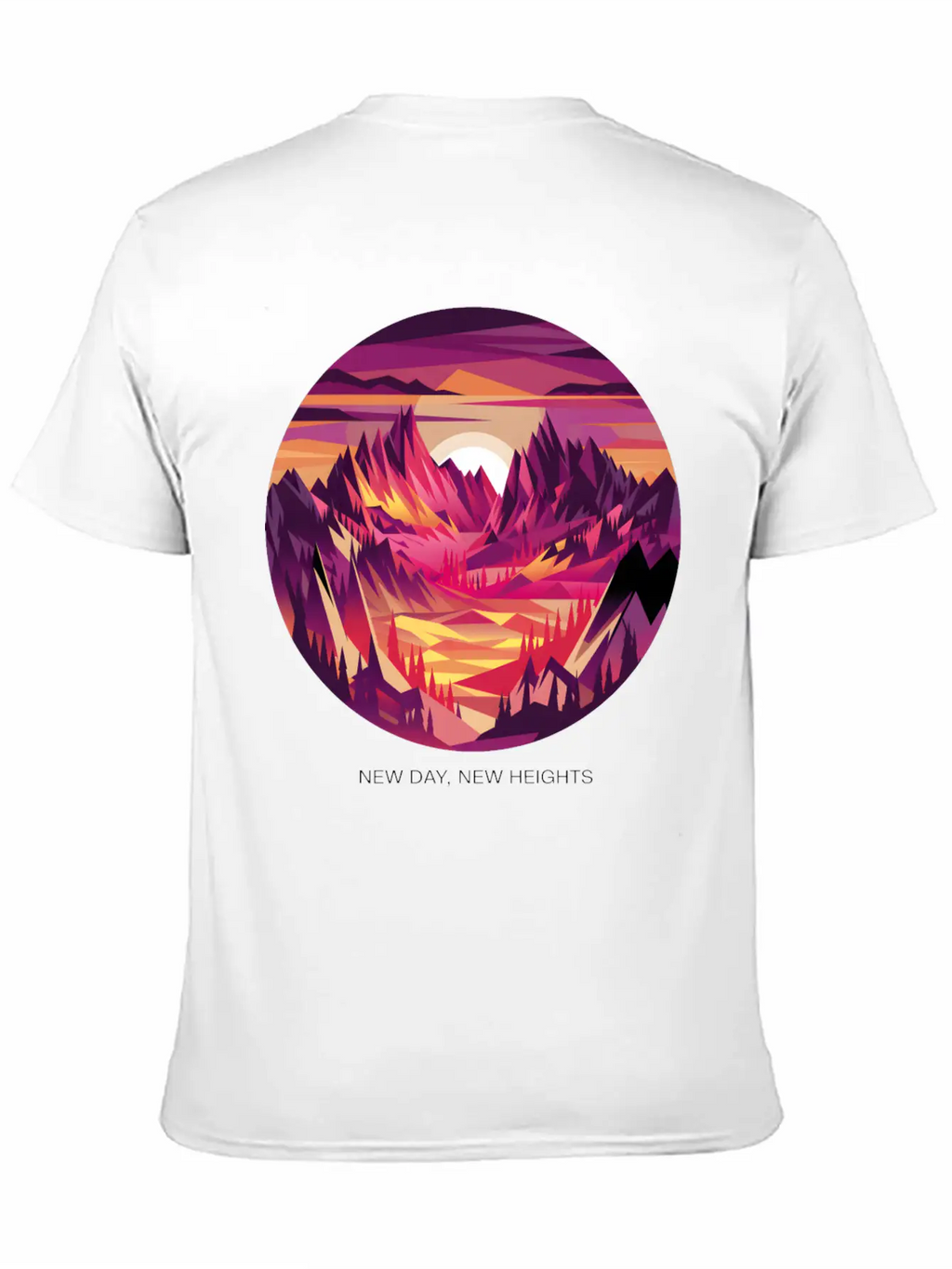 New Day, New Heights Essential Cotton Tee For Daily Outfits – Unisex Style