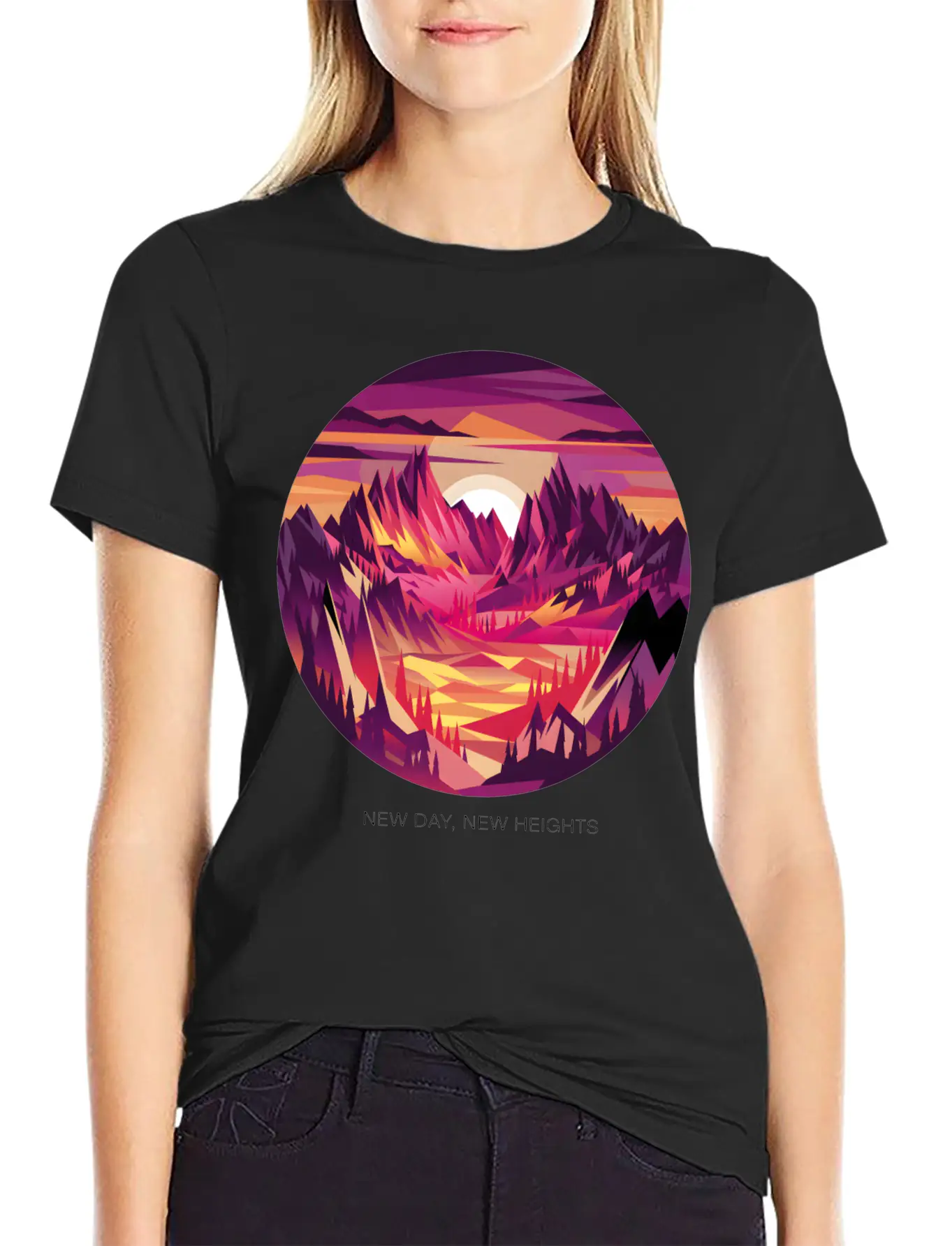 New Day, New Heights Essential Cotton Tee For Daily Outfits – Unisex Style