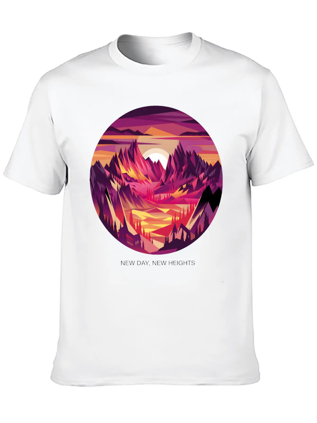 New Day, New Heights Essential Cotton Tee For Daily Outfits – Unisex Style