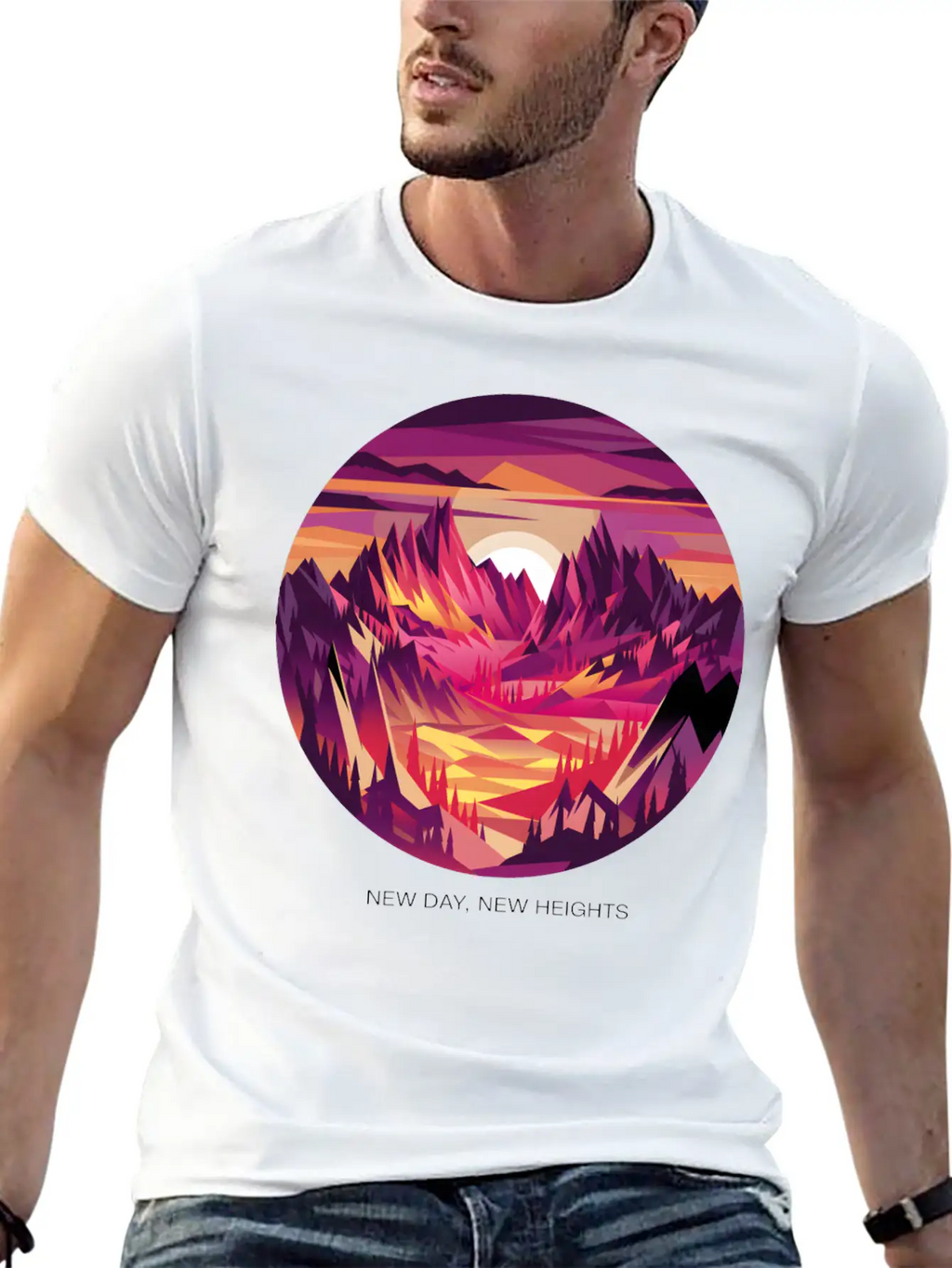 New Day, New Heights Essential Cotton Tee For Daily Outfits – Unisex Style