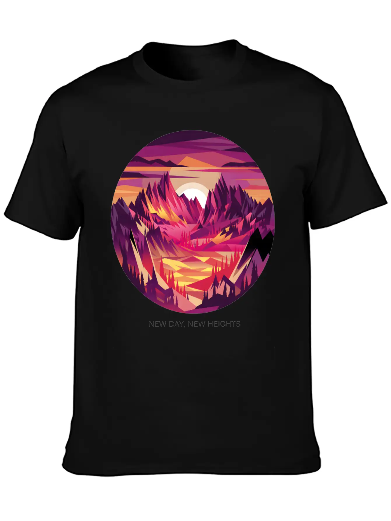 New Day, New Heights Stylish Everyday T-Shirt – Unisex Basic Cotton Tee