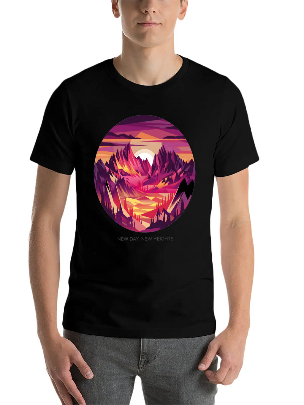 New Day, New Heights Stylish Everyday T-Shirt – Unisex Basic Cotton Tee