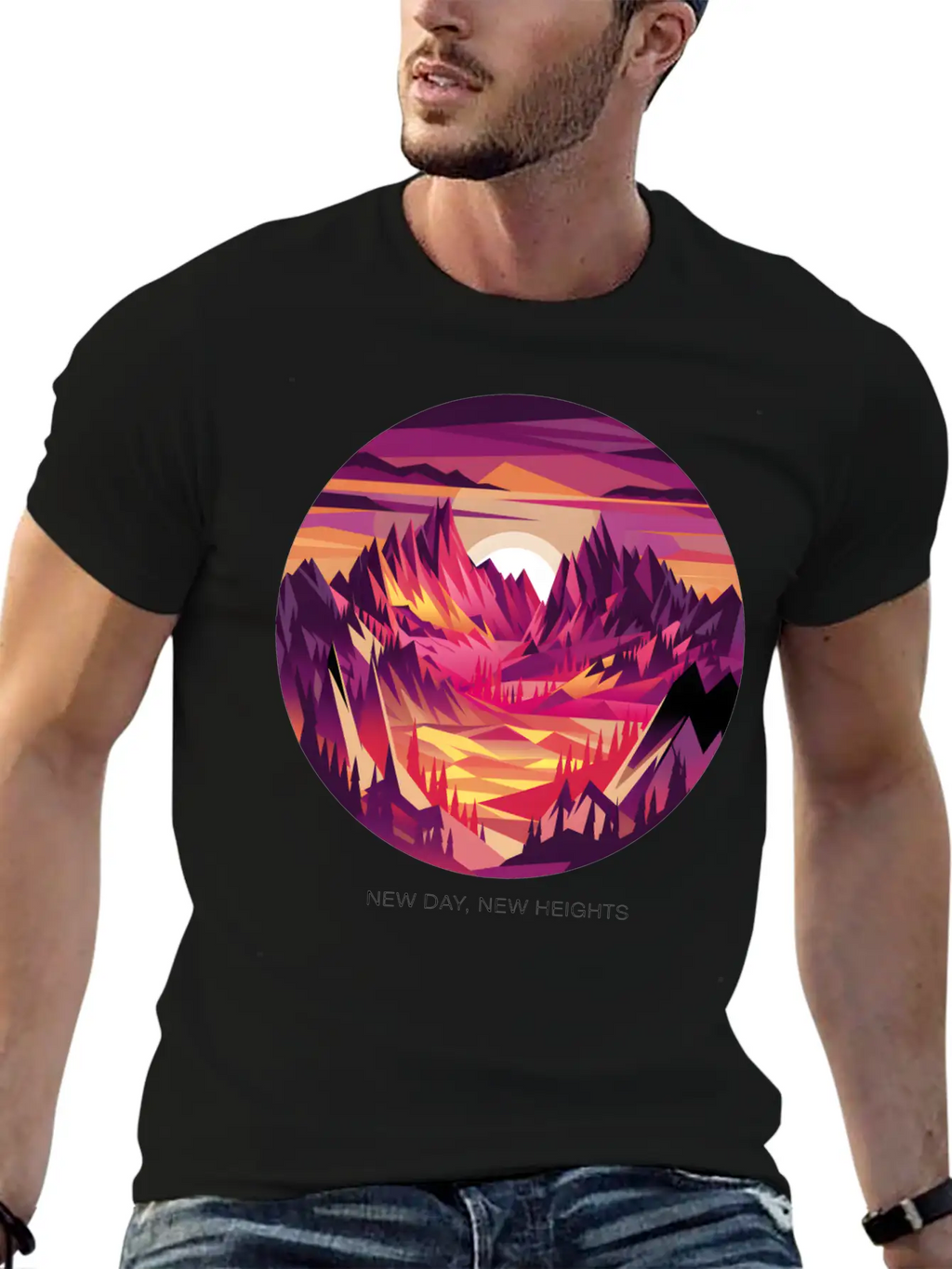 New Day, New Heights Stylish Everyday T-Shirt – Unisex Basic Cotton Tee
