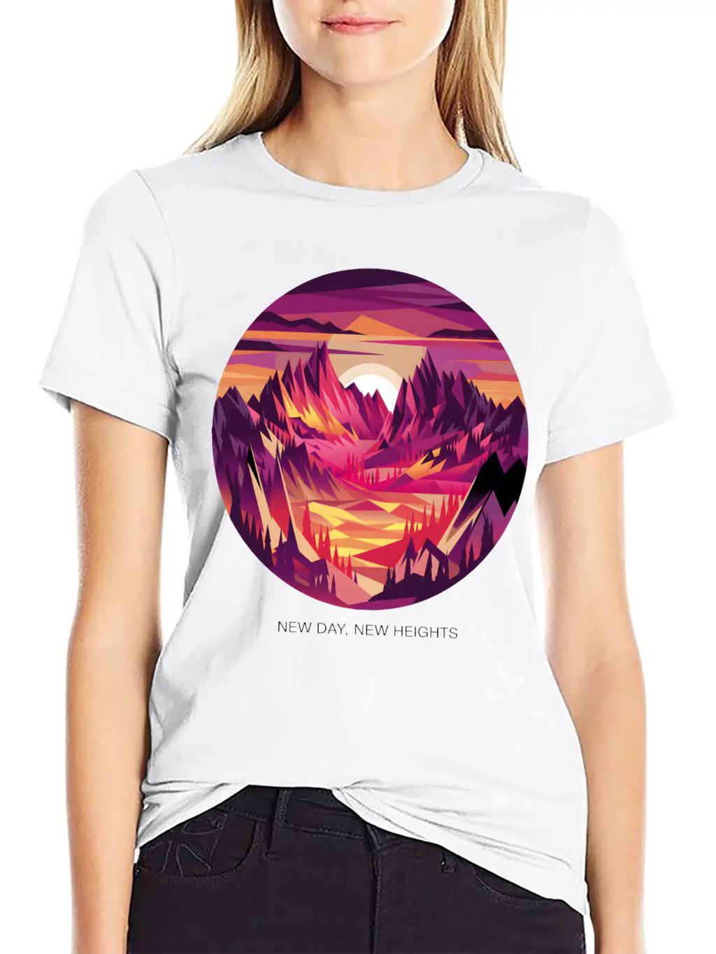 New Day, New Heights Stylish Everyday T-Shirt – Unisex Basic Cotton Tee