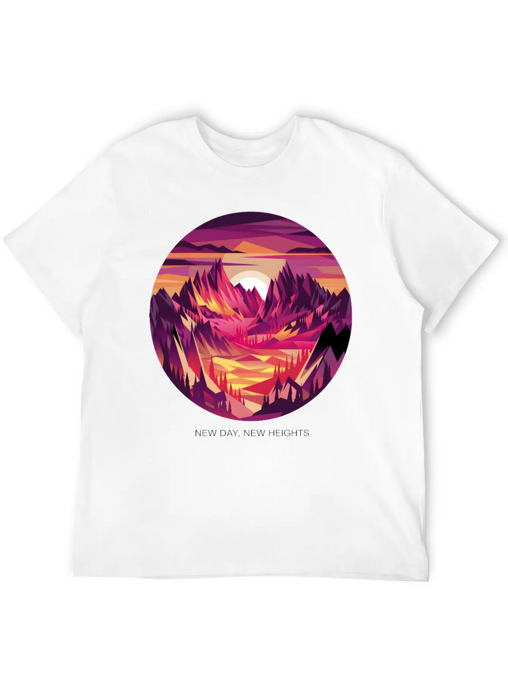 New Day, New Heights Stylish Everyday T-Shirt – Unisex Basic Cotton Tee