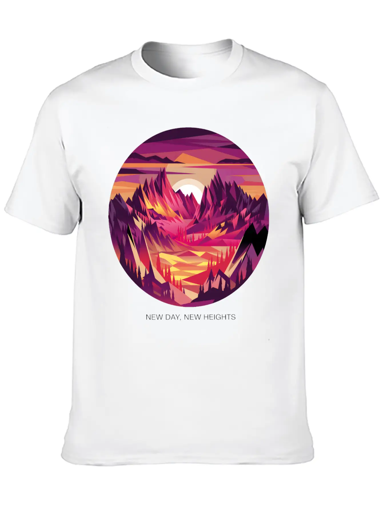 New Day, New Heights Stylish Everyday T-Shirt – Unisex Basic Cotton Tee