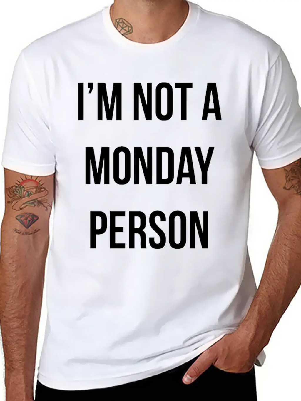 New Design IM NOT A MONDAY PERSON Essential Cotton Tee For Daily Outfits – Unisex Style