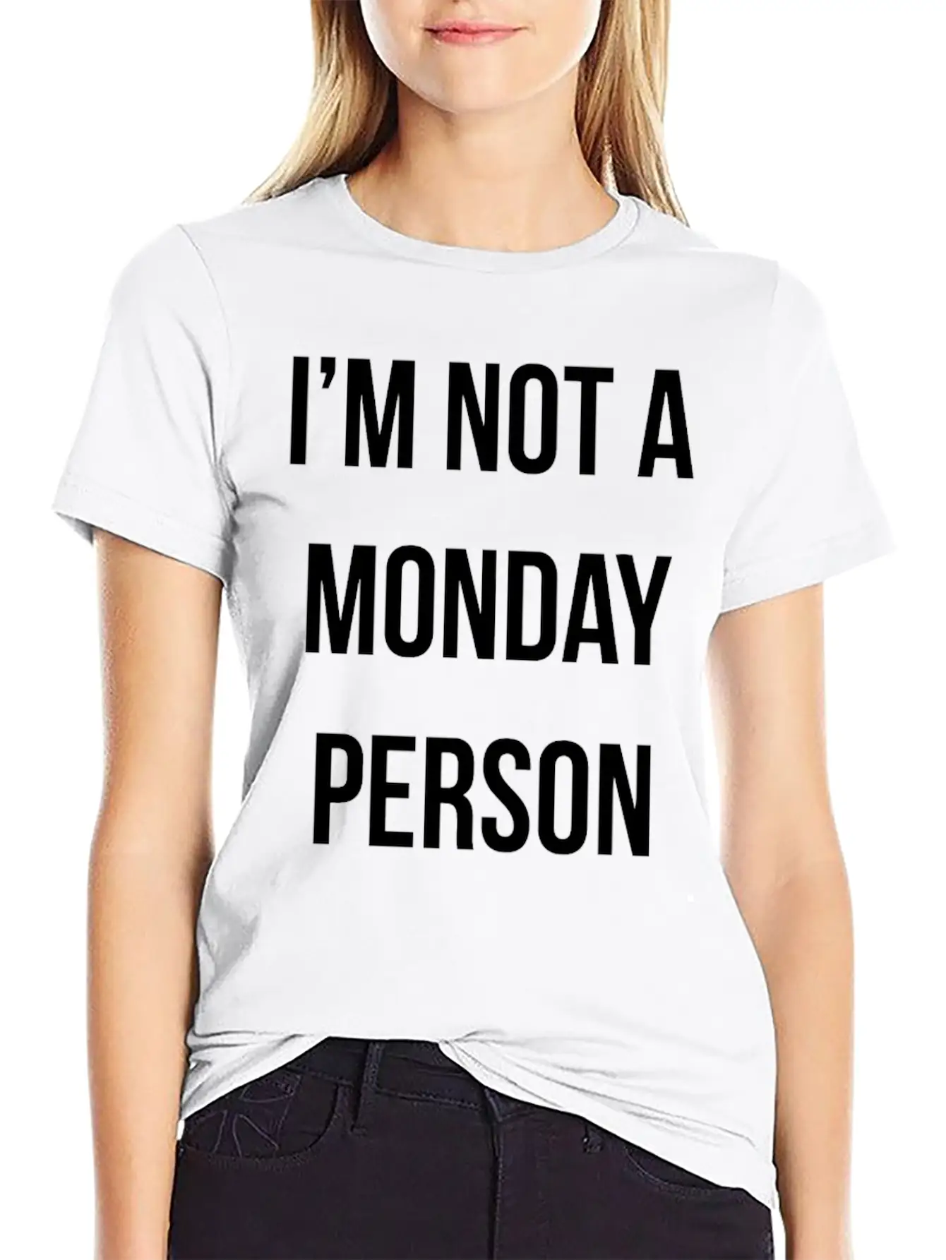 New Design IM NOT A MONDAY PERSON Essential Cotton Tee For Daily Outfits – Unisex Style