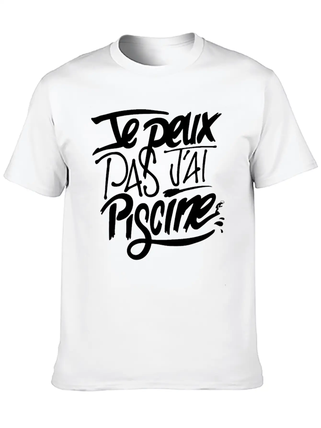 New Design Je Peux Pas J Ai Piscine Best Seller Classic Cotton Tee – Unisex Comfort For Any Season