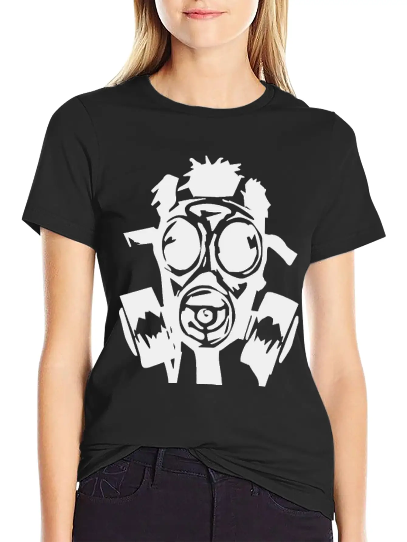New Gas Mask Breathable Graphic T-Shirt – Perfect For Casual Days