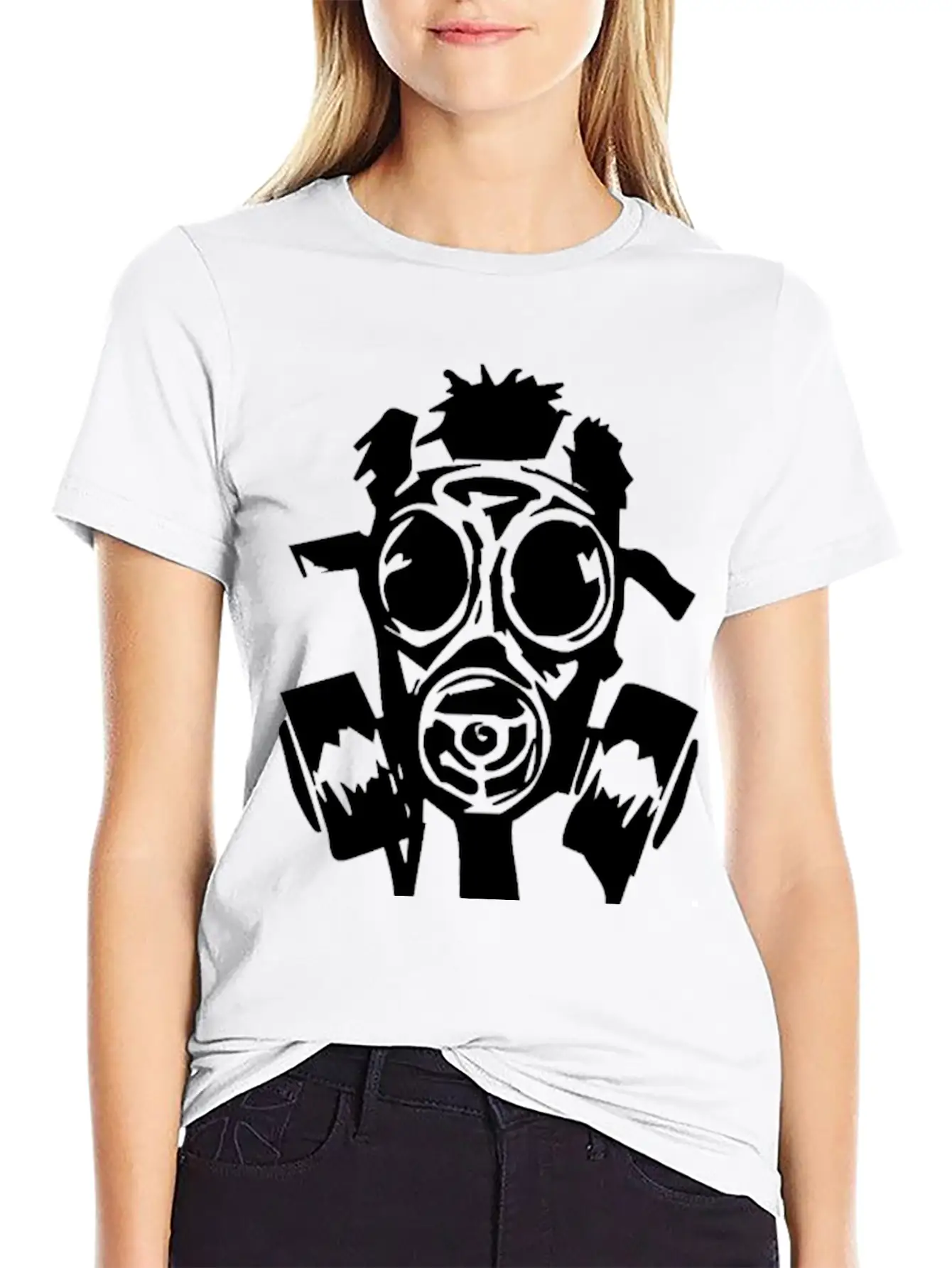 New Gas Mask Breathable Graphic T-Shirt – Perfect For Casual Days