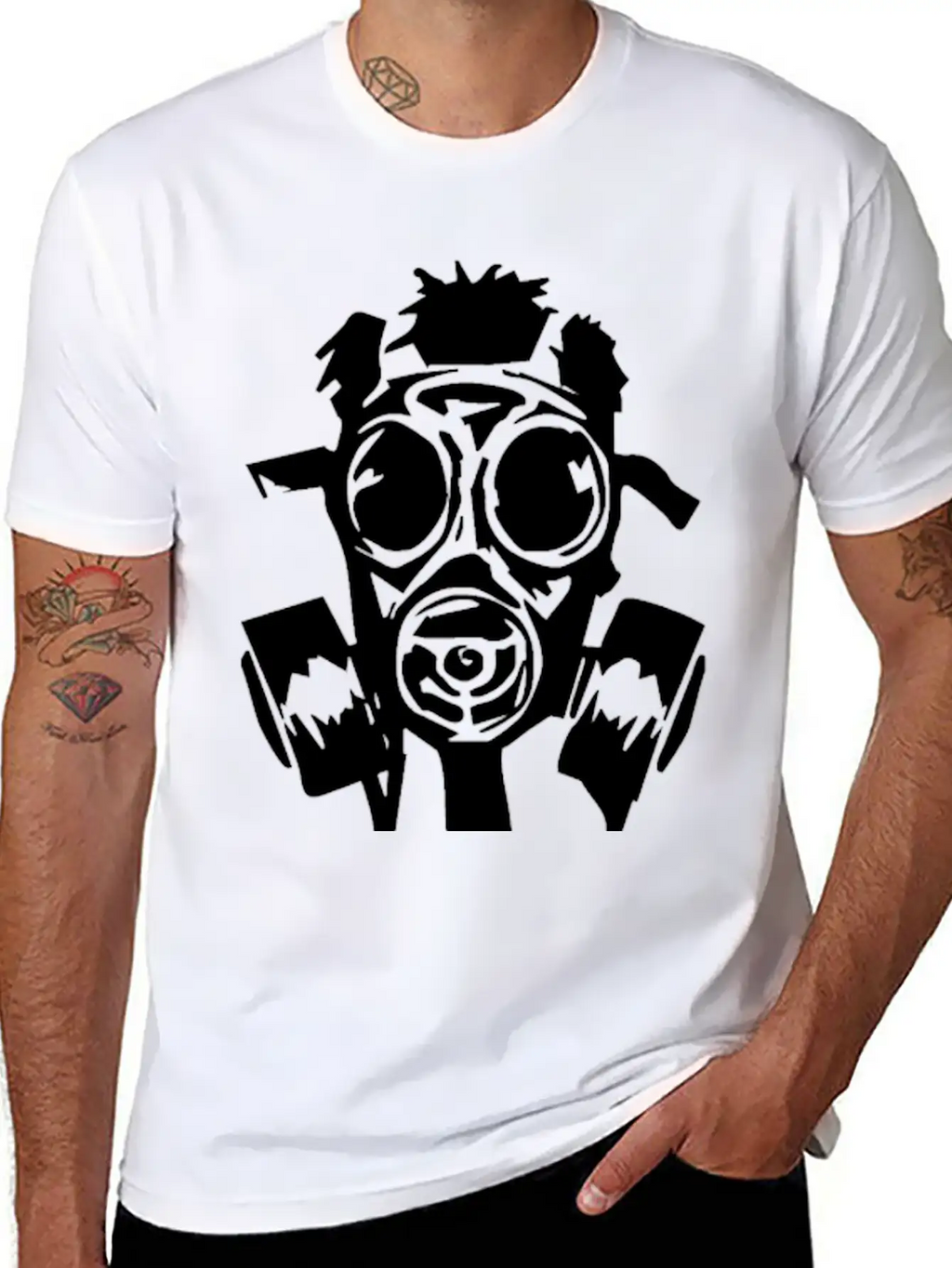 New Gas Mask Breathable Graphic T-Shirt – Perfect For Casual Days