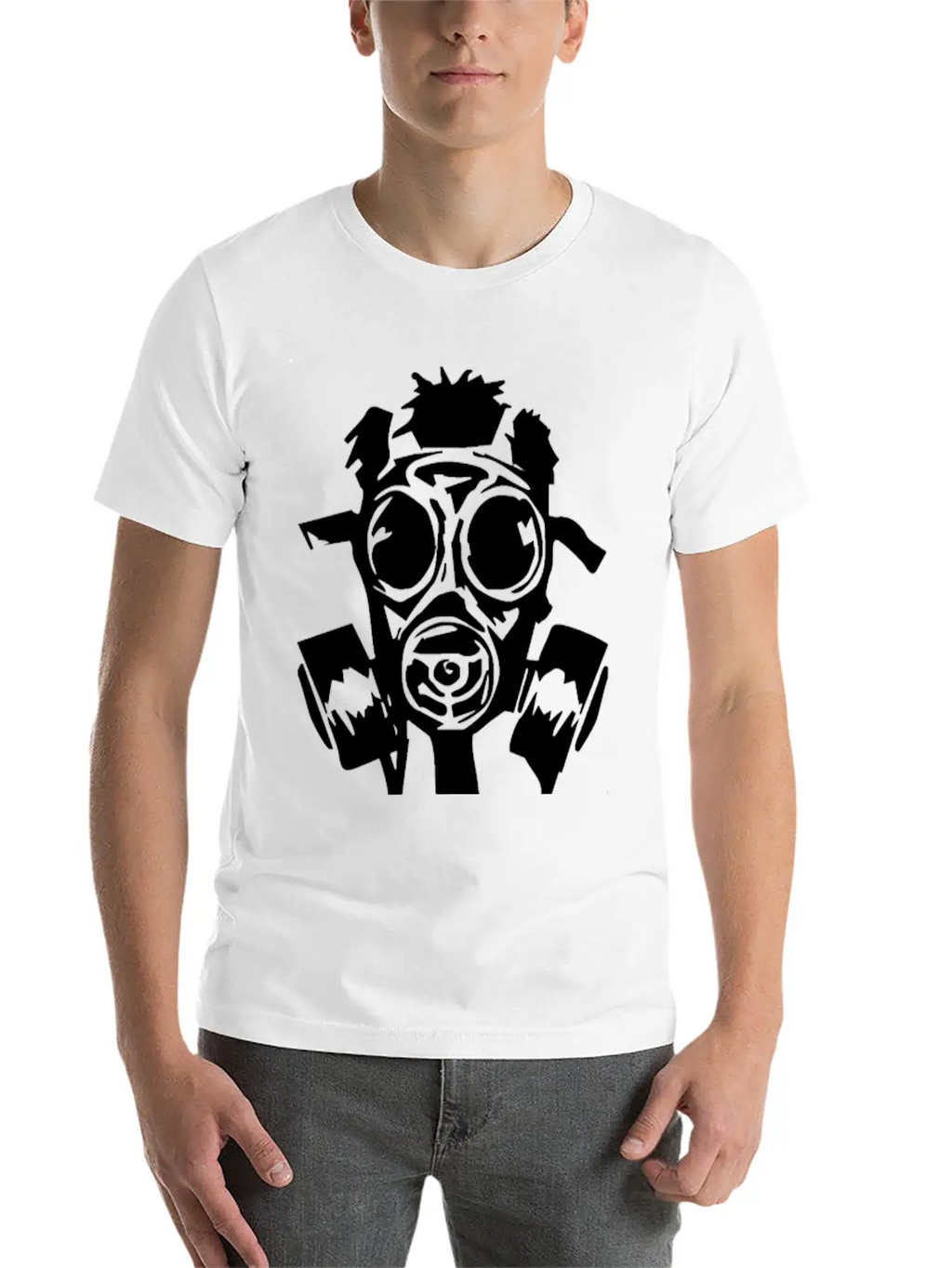 New Gas Mask Breathable Graphic T-Shirt – Perfect For Casual Days